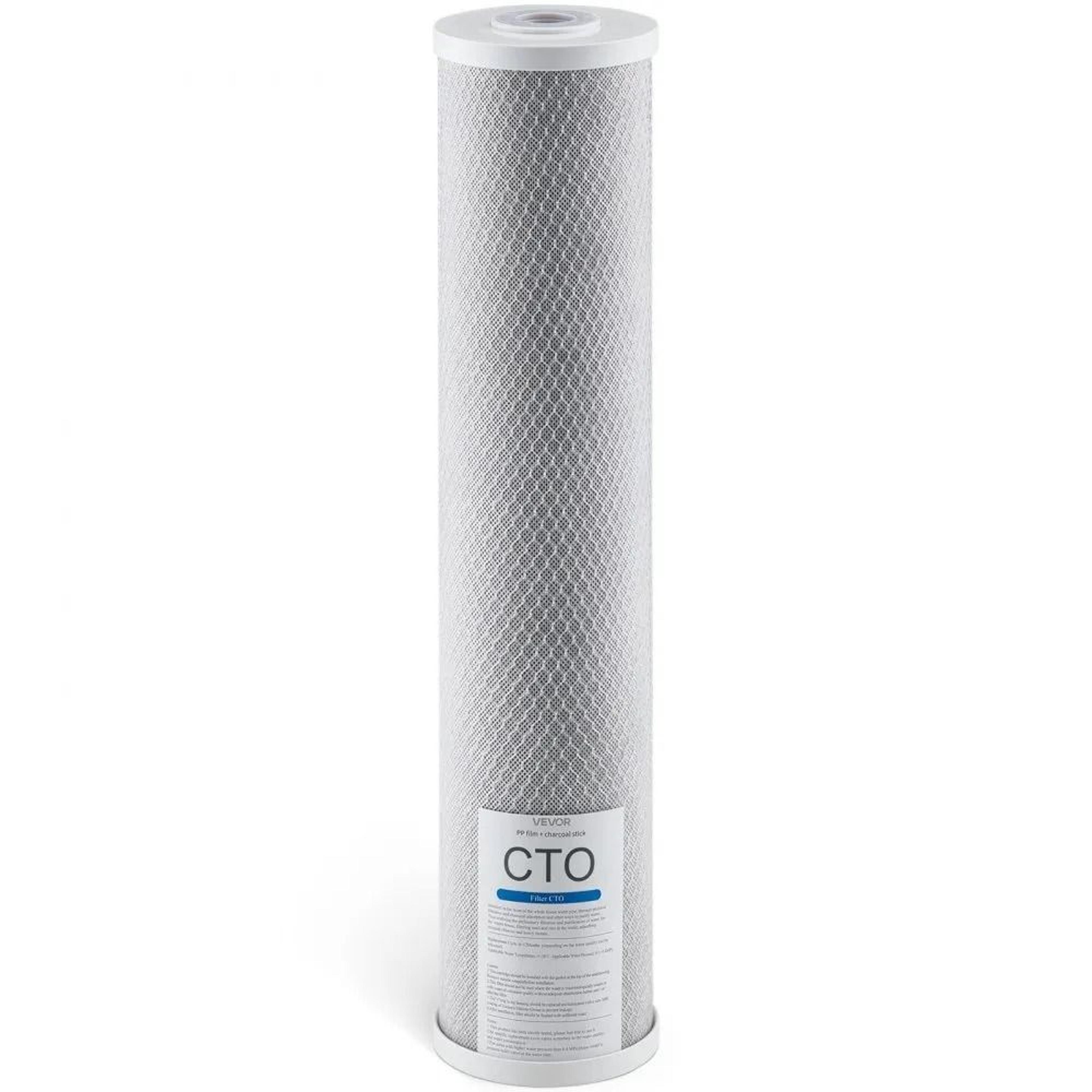 4.5 x 20 cto carbon block whole house water filter replacement cartridge for cleaner fresh tasting water