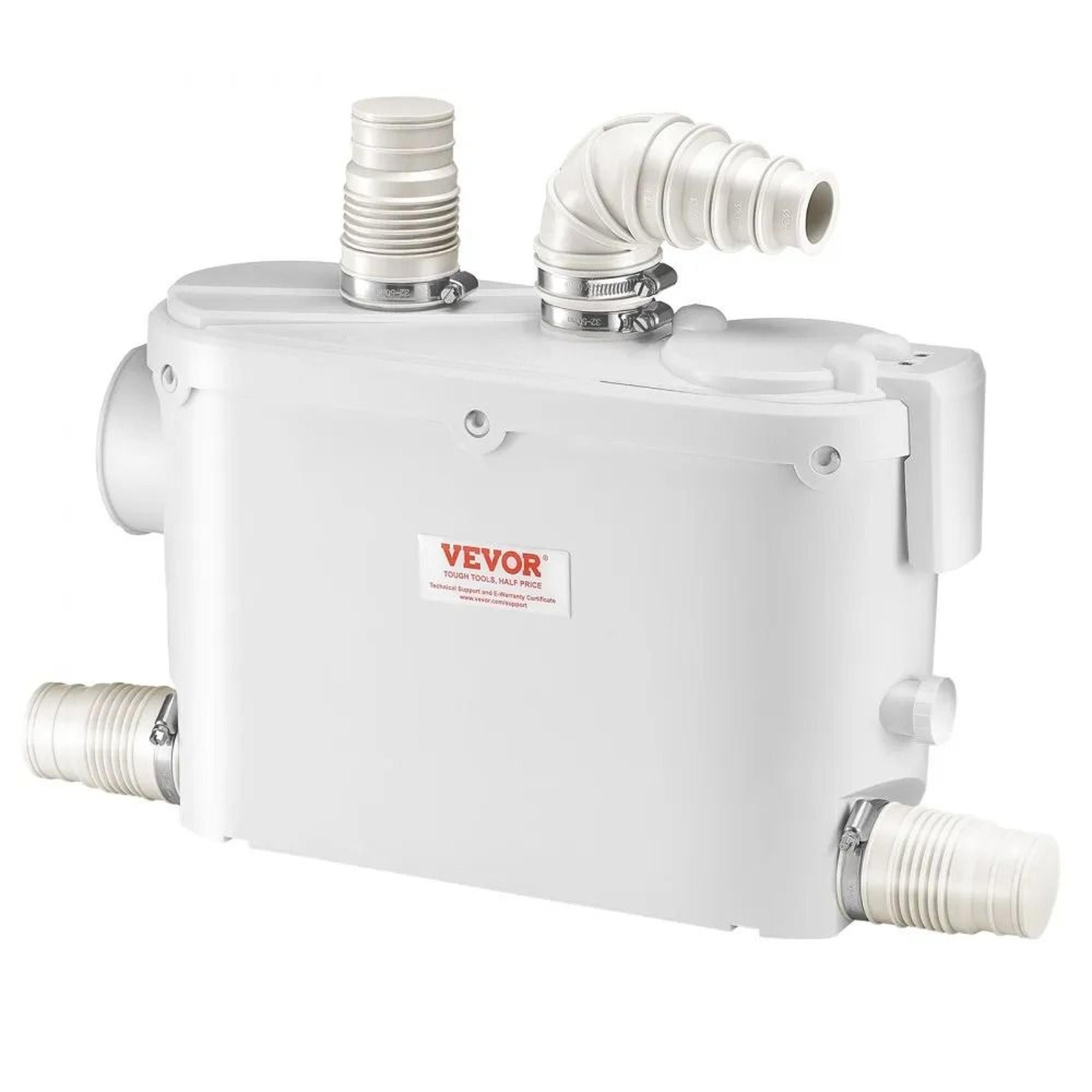 500W Macerator Pump 29 GPM Wastewater Disposal Pump With 26 Ft Lift For Toilet Sink Shower 9