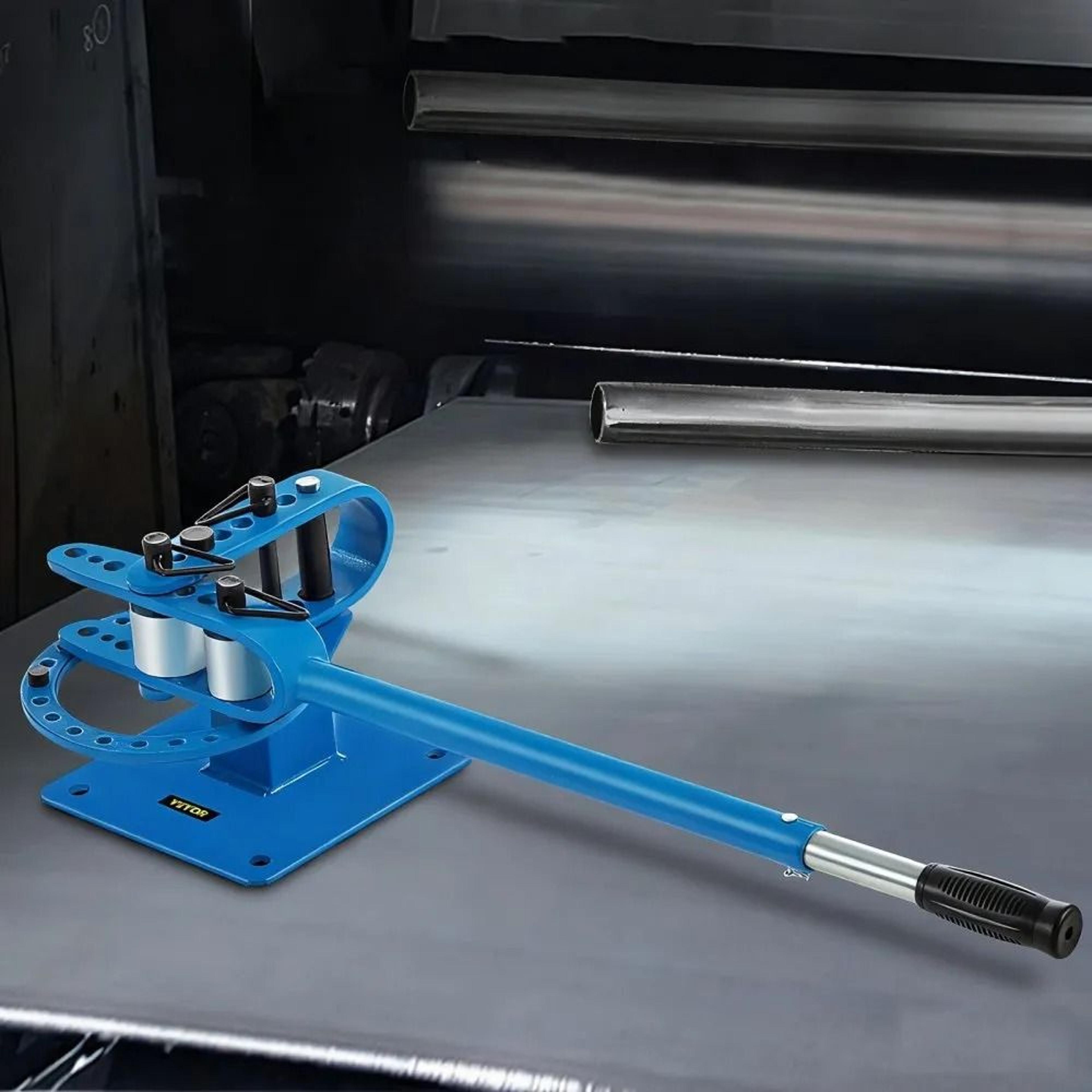 YP 9 Manual Metal Bender With 7 Dies Solid Round Square Bar Bending Tool 6