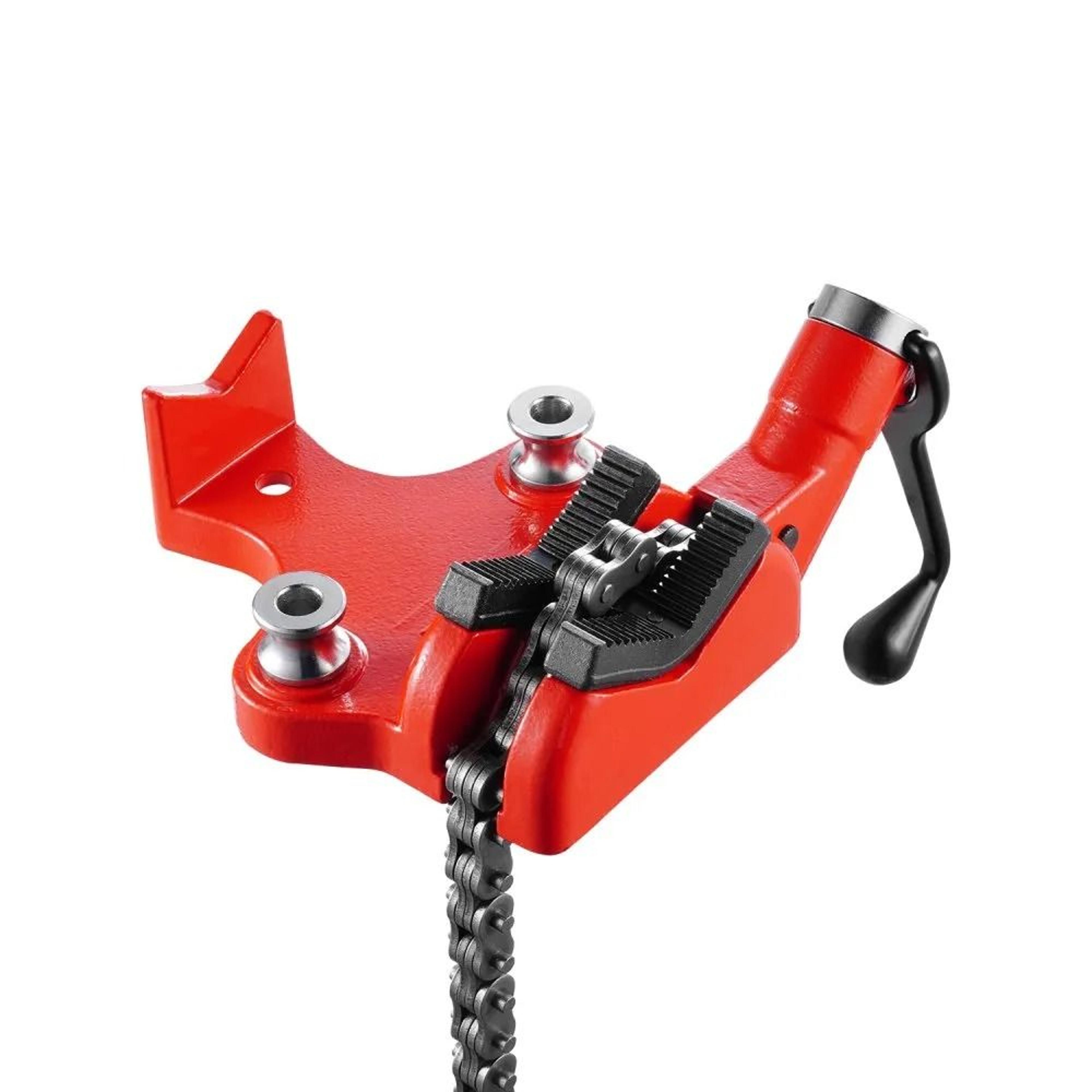 heavy duty pipe chain vise 1/4 to 6 inch capacity cast iron plumbing clamp tool