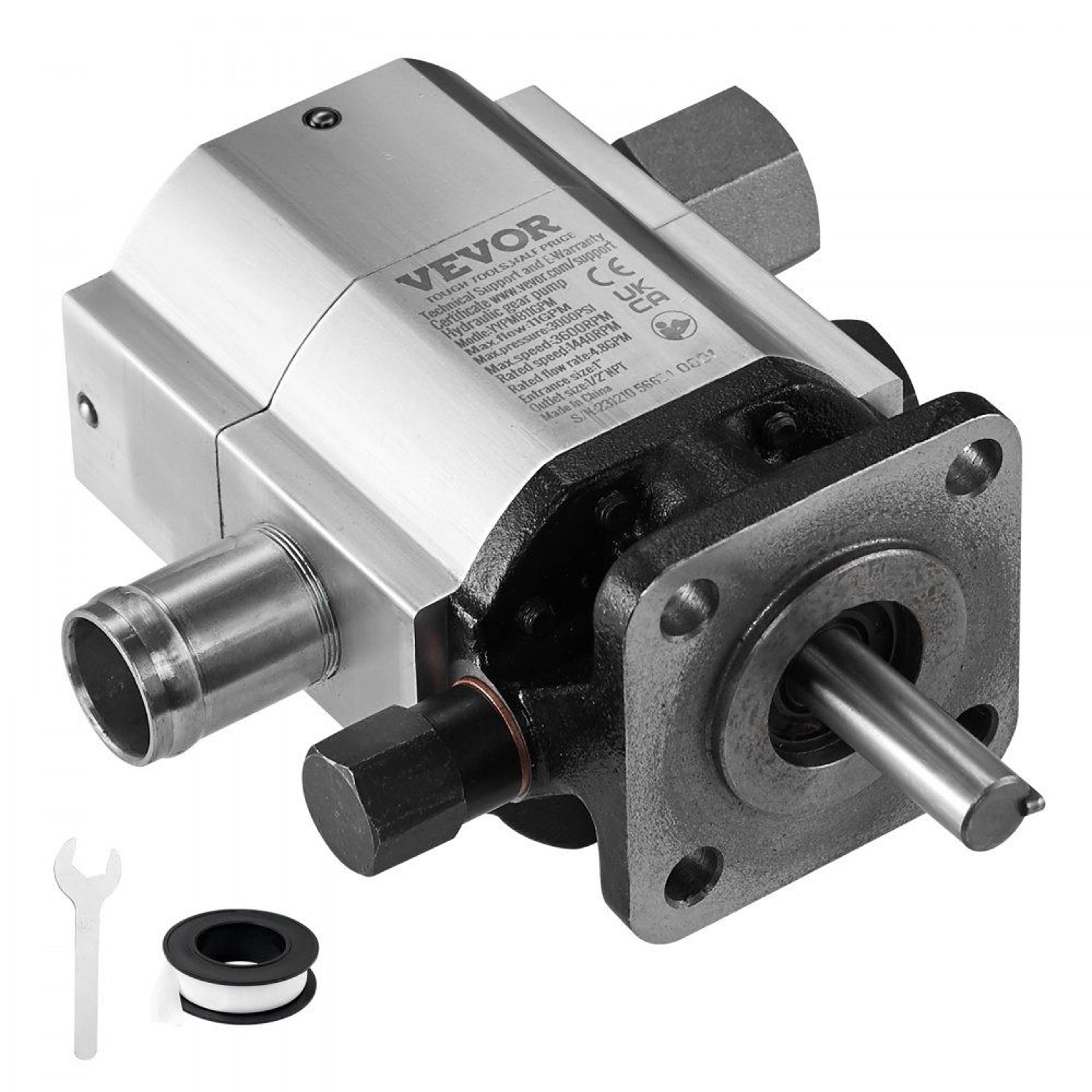 11gpm hydraulic log splitter pump 2 stage 3000psi gear pump for wood splitters