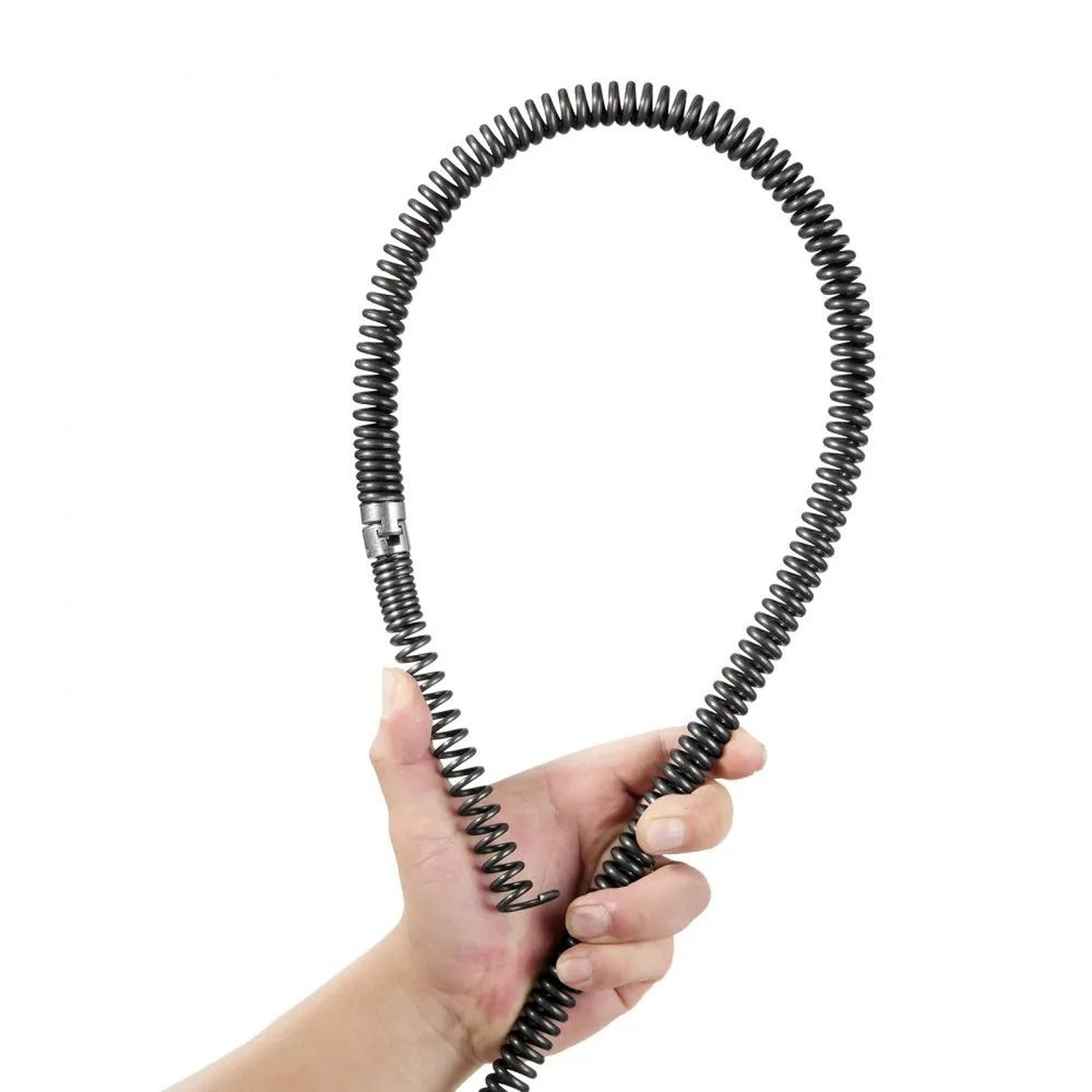 66FT Drain Cleaning Cable 58 Inch Sectional Sewer Auger With 7 Cutters For Pipe Cleaning 7