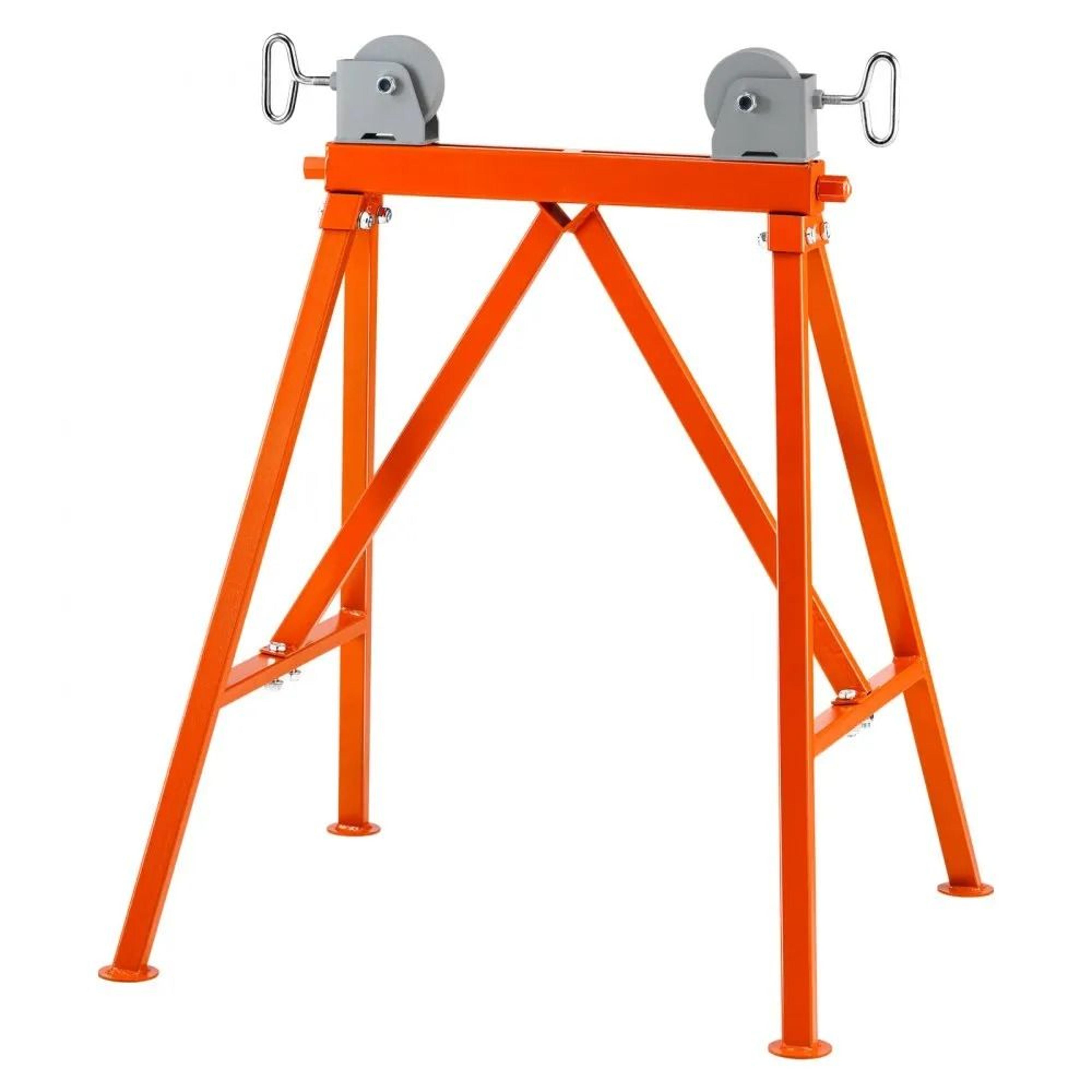 heavy duty pipe stand with roller head 2500 lbs capacity for welding and pipe support