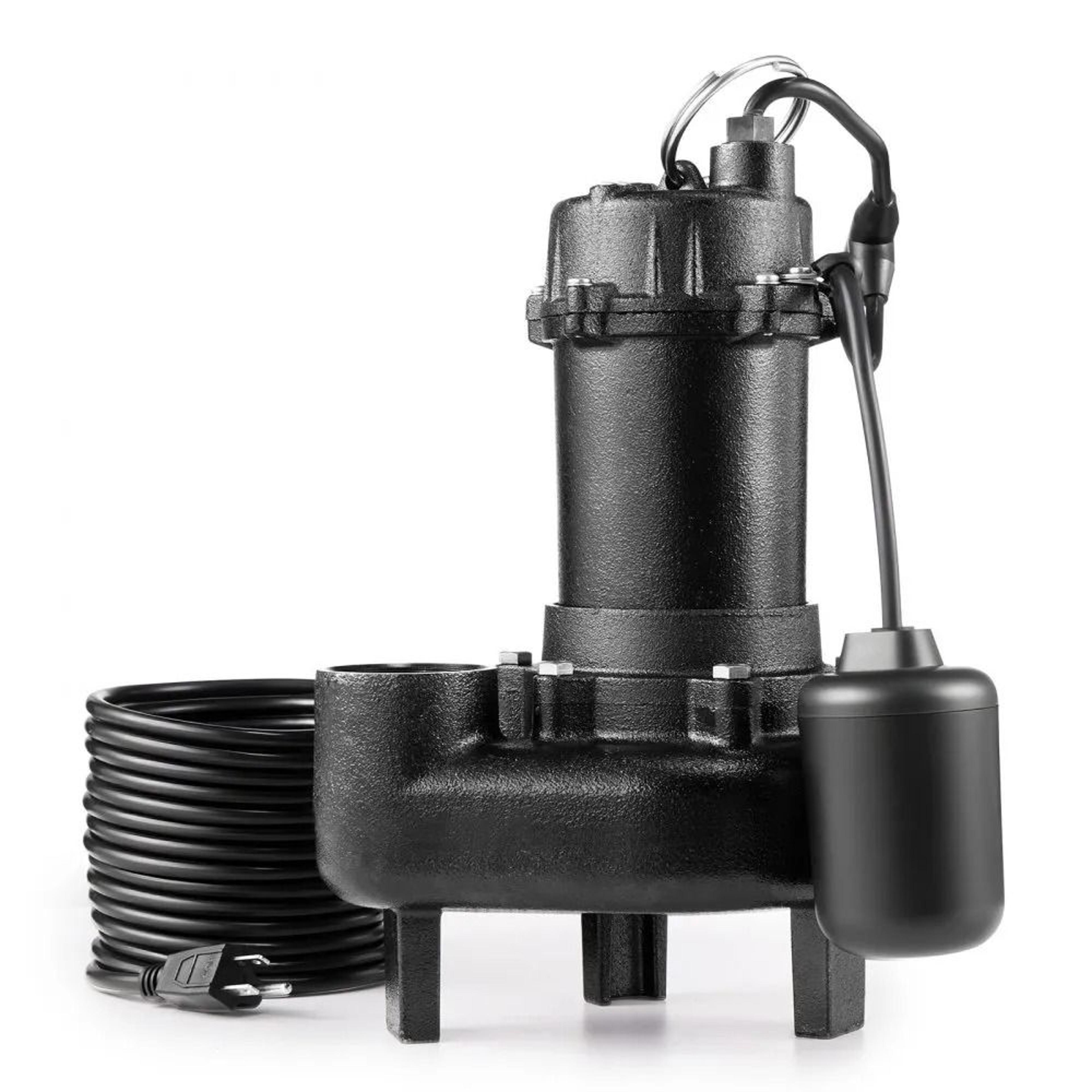 1/2 hp submersible sewage pump 4800 gph cast iron drainage pump