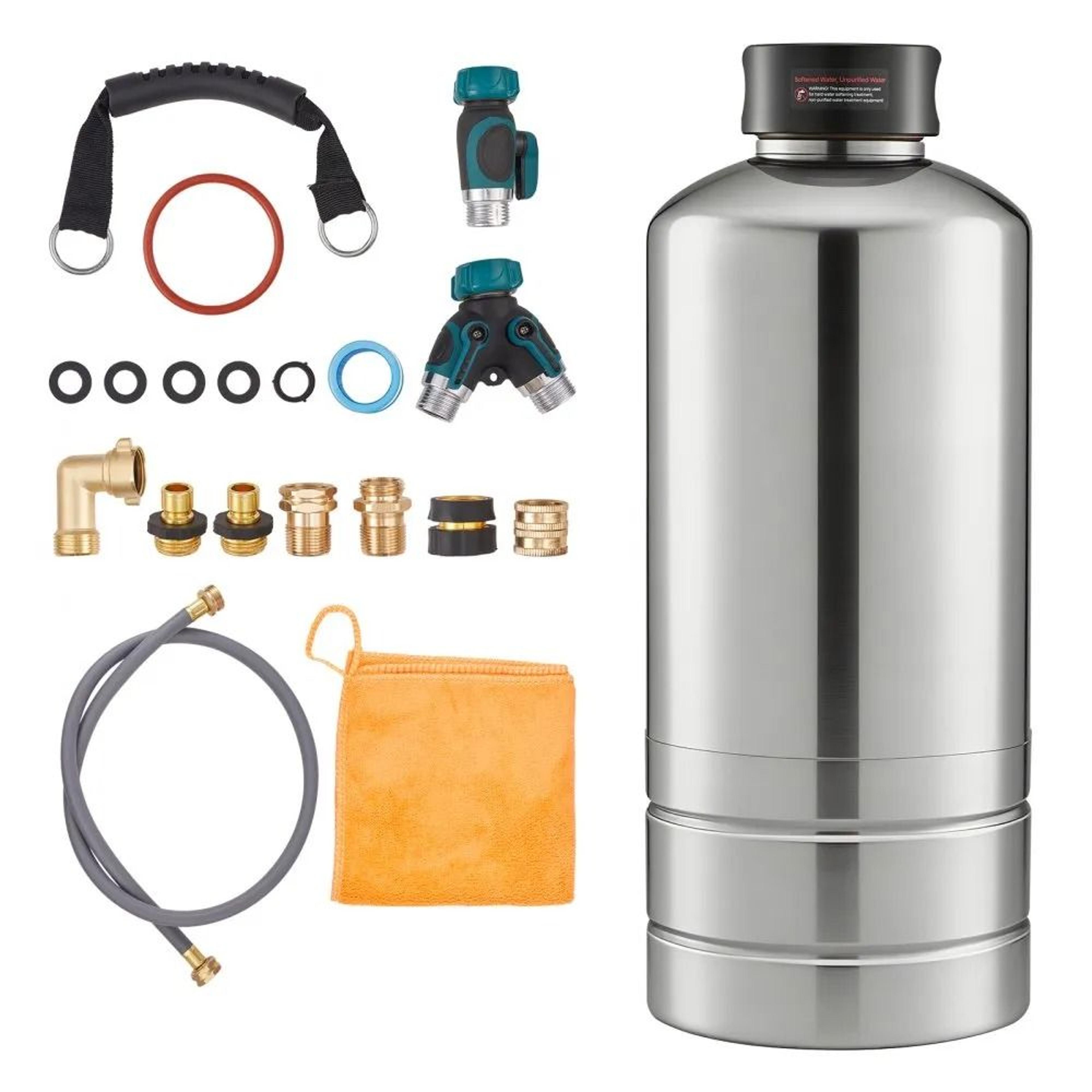 16,000 grain portable rv water softener with food grade resin