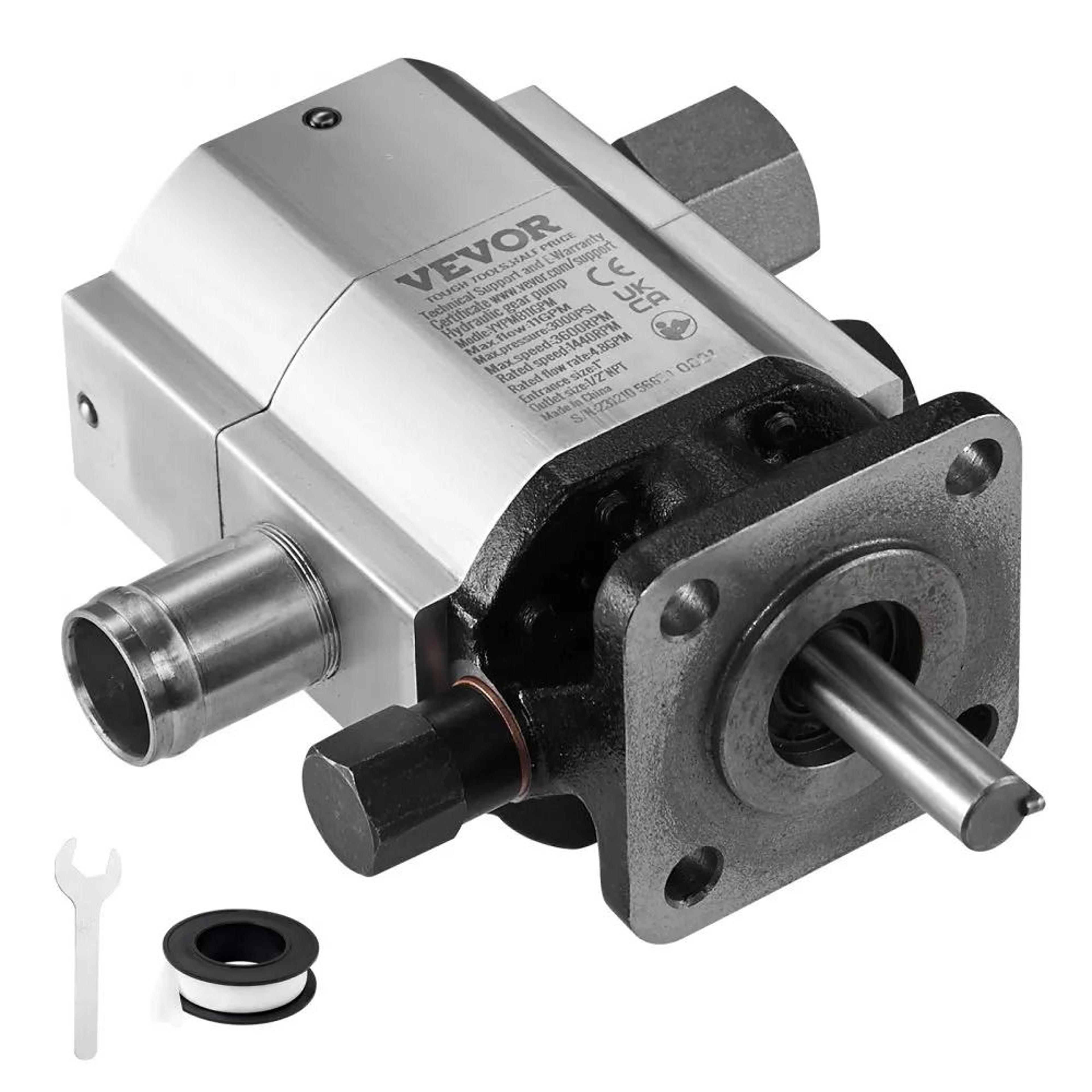 13gpm hydraulic log splitter pump 2 stage 3000 psi gear pump