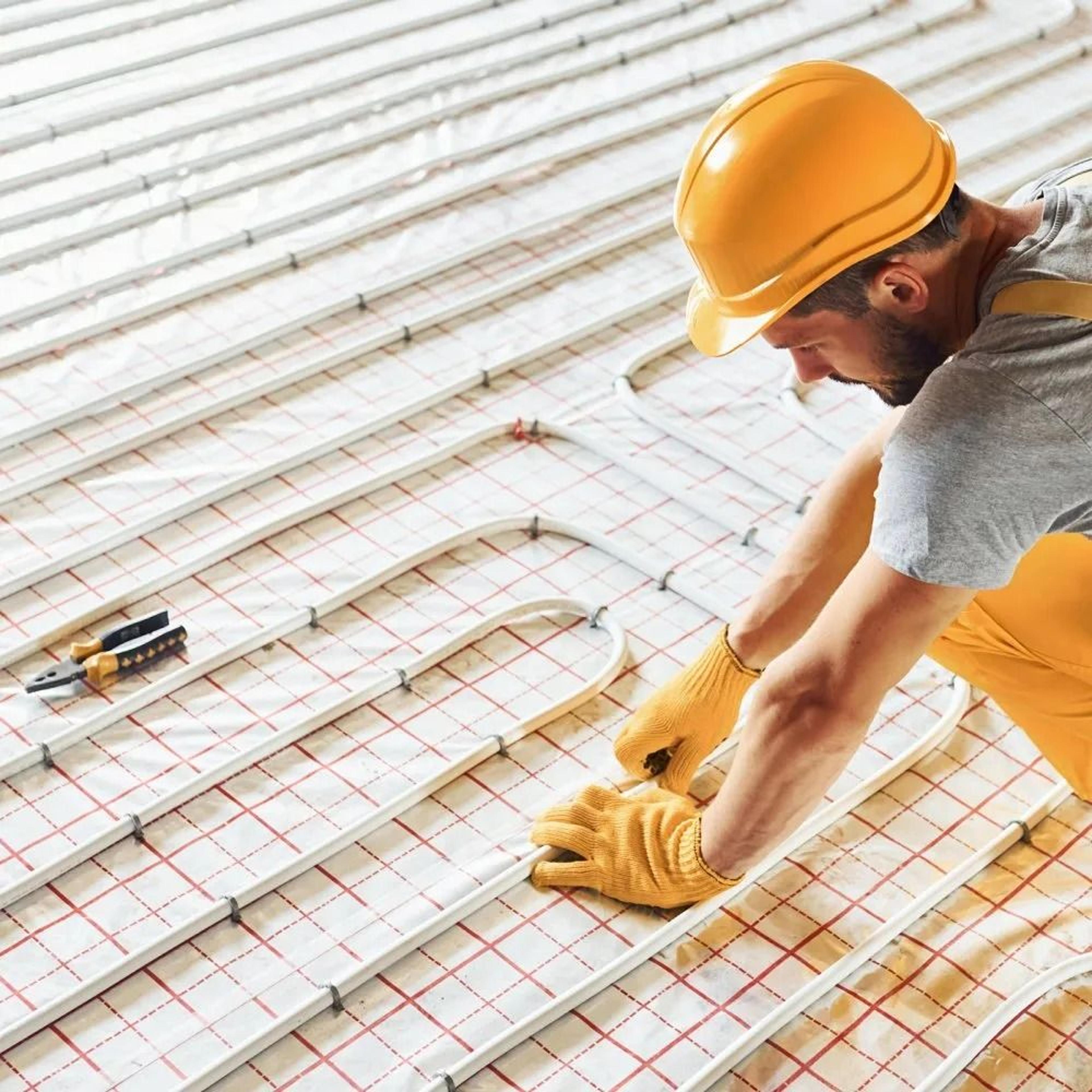 58 Inch PEX AL PEX Tubing 984ft Oxygen Barrier Radiant Floor Heating Pipe 6