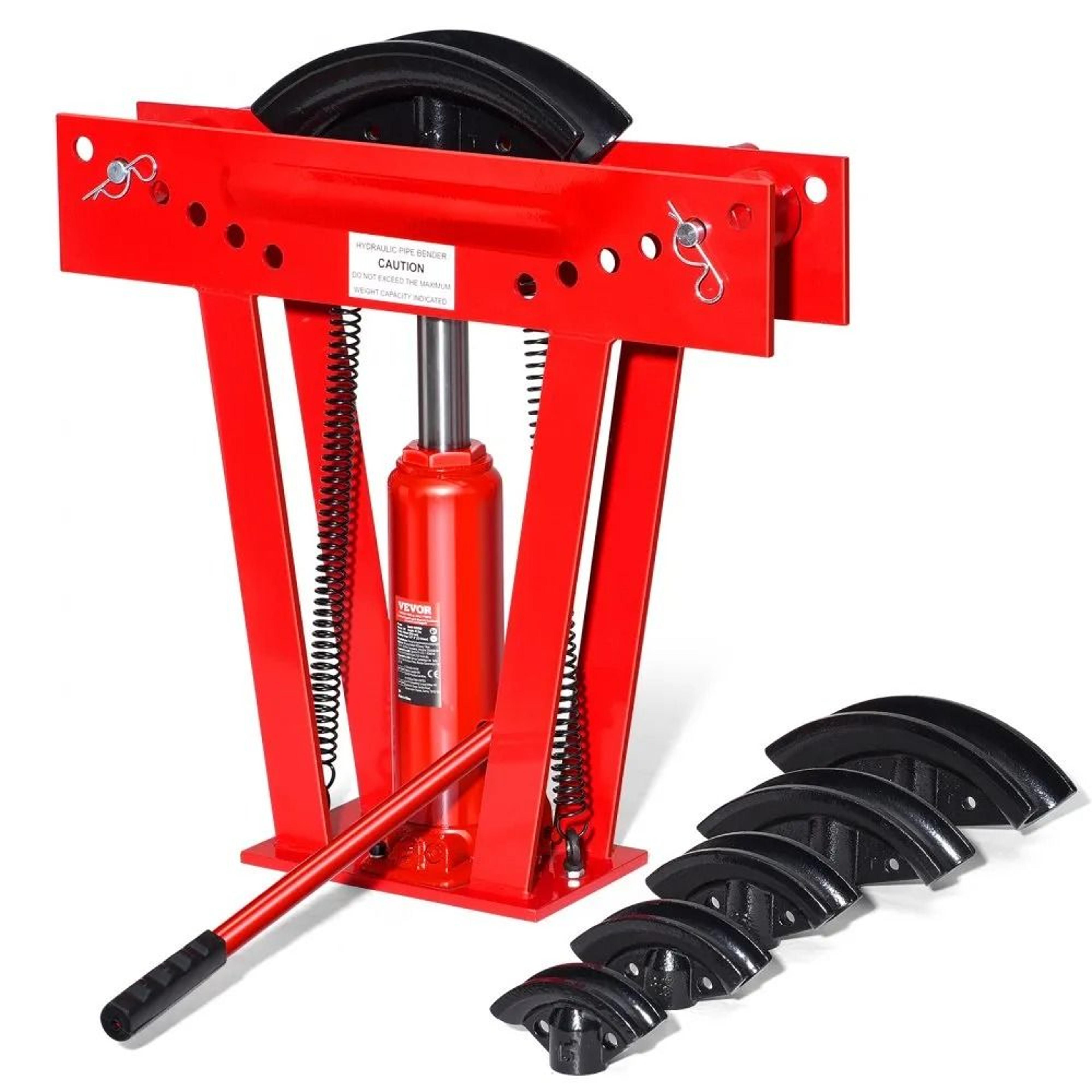 12 ton hydraulic pipe bender with 6 dies heavy duty tube bending tool