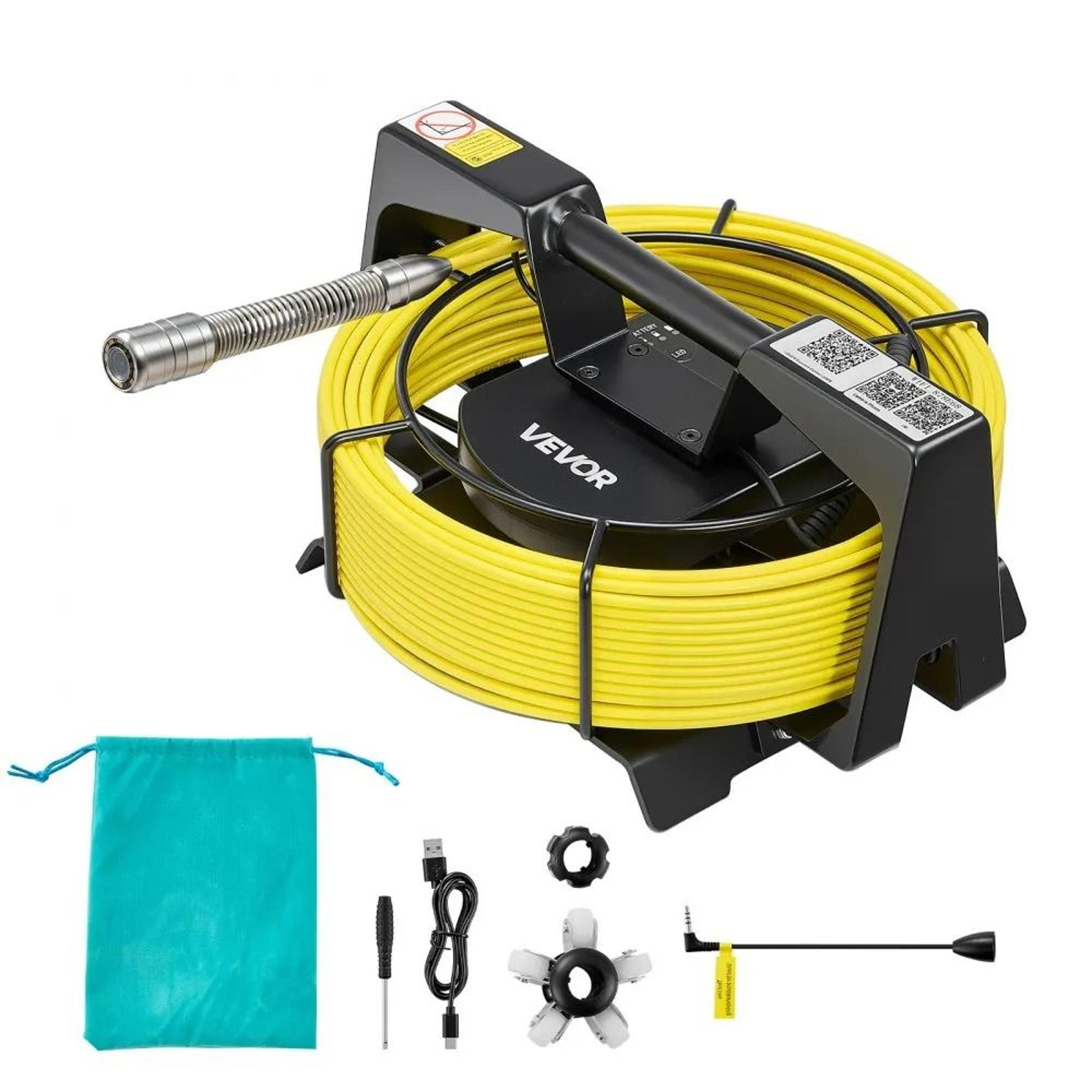 WiFi Sewer Camera 20m HD Drain Pipe Inspection Camera With IP68 Waterproof Cable 8