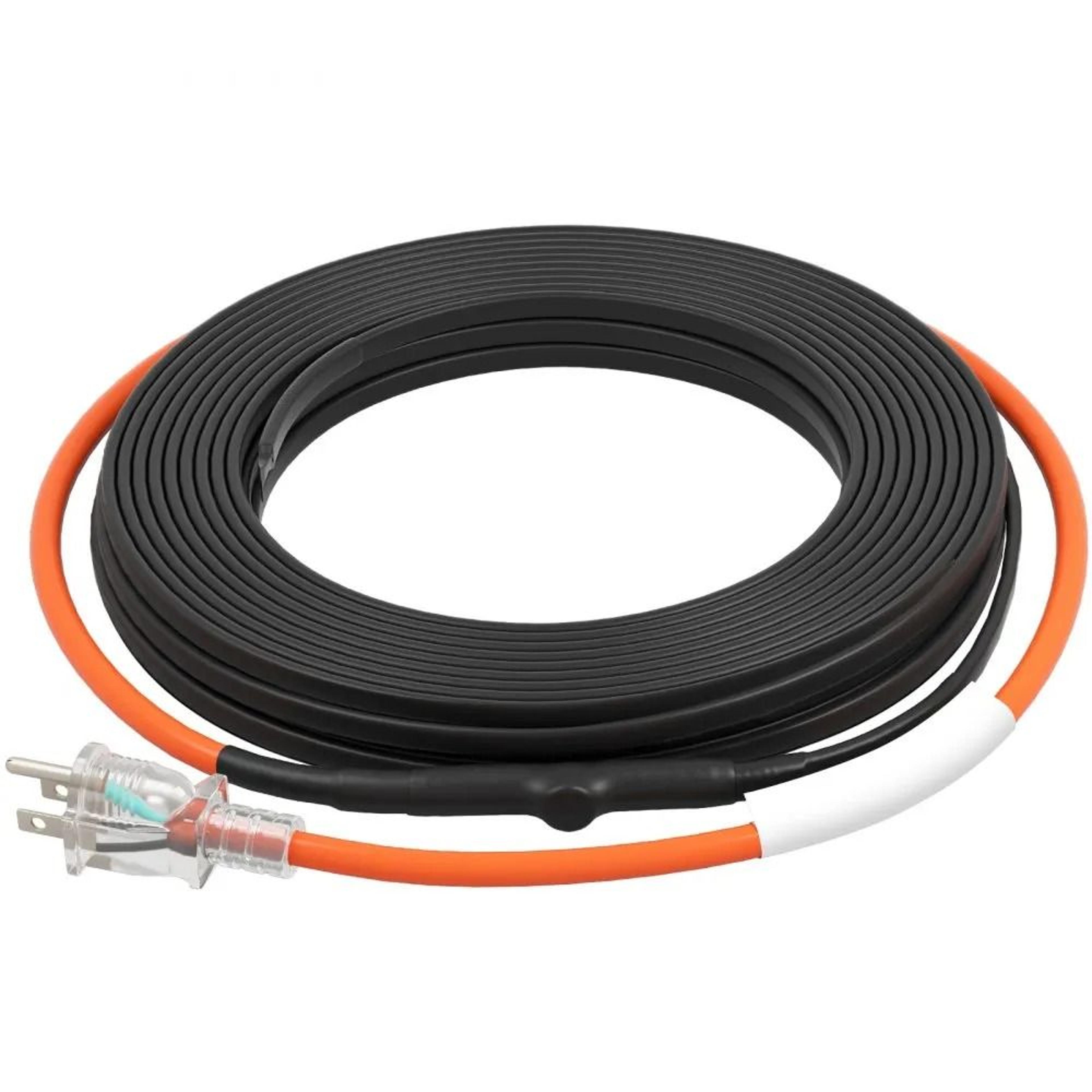 40ft self regulating pipe heating cable with thermostat freeze protection heat tape