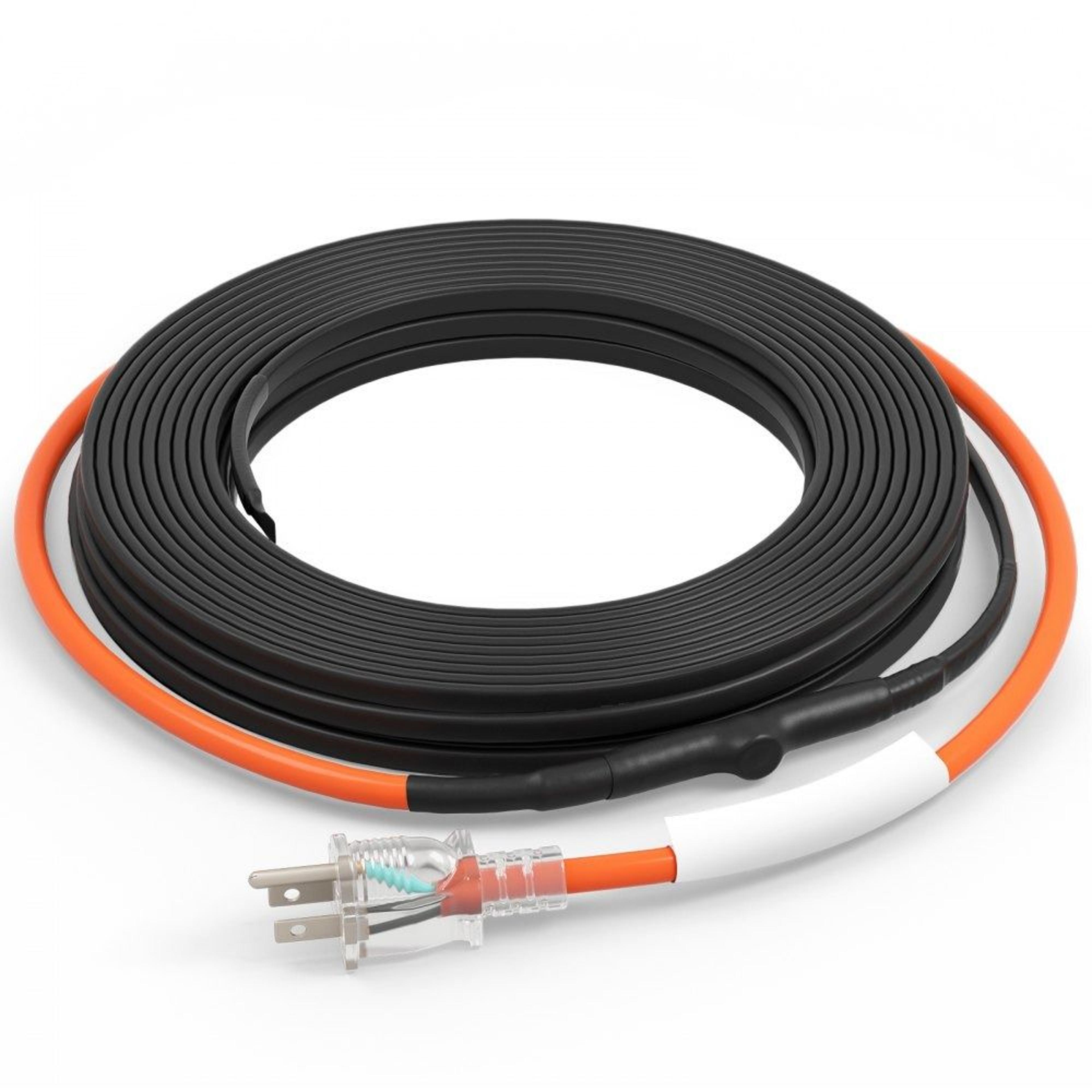 40FT Self Regulating Pipe Heating Cable With Thermostat Freeze Protection Heat Tape 7