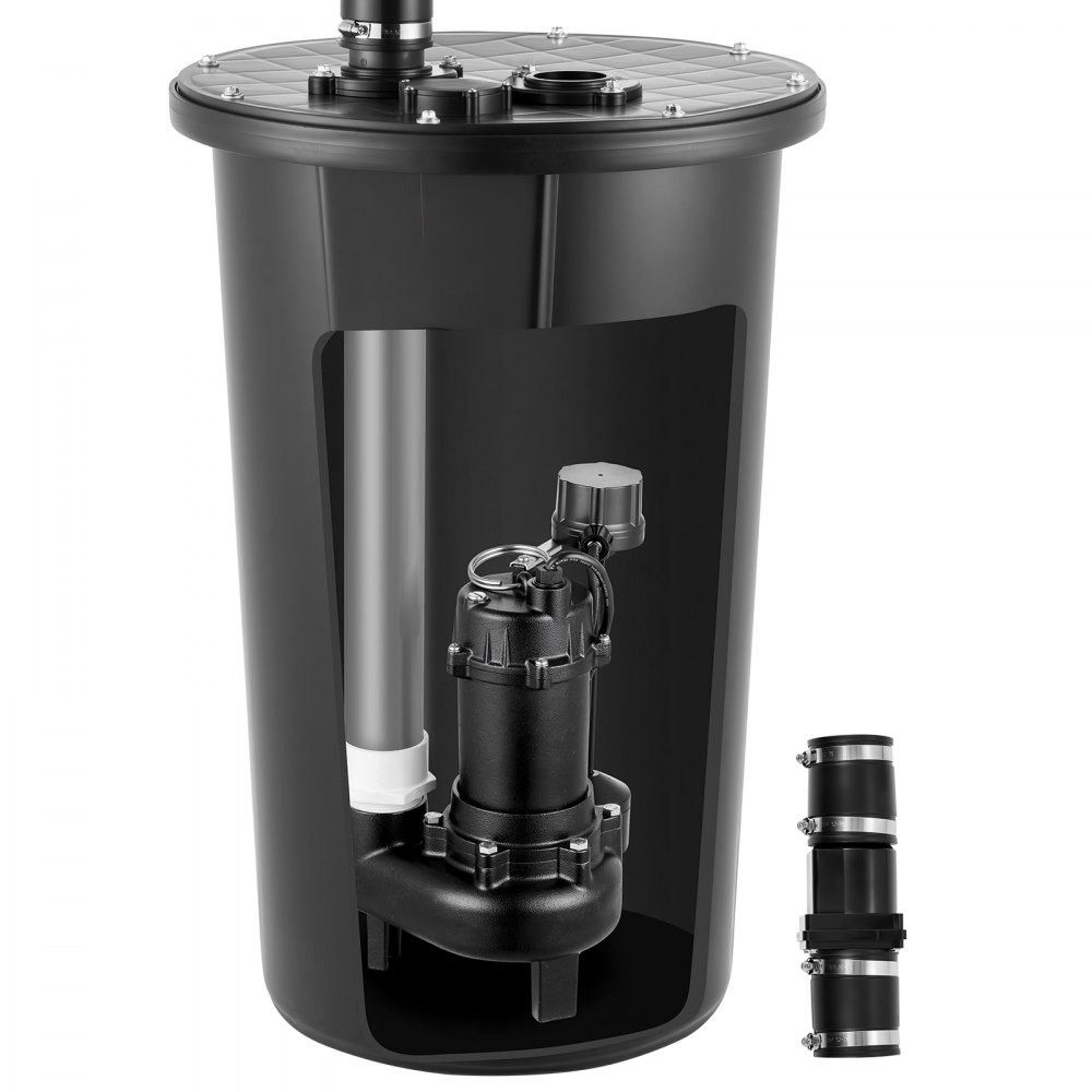 1/2 hp sewage pump system 4800 gph cast iron drainage pump with basin kit