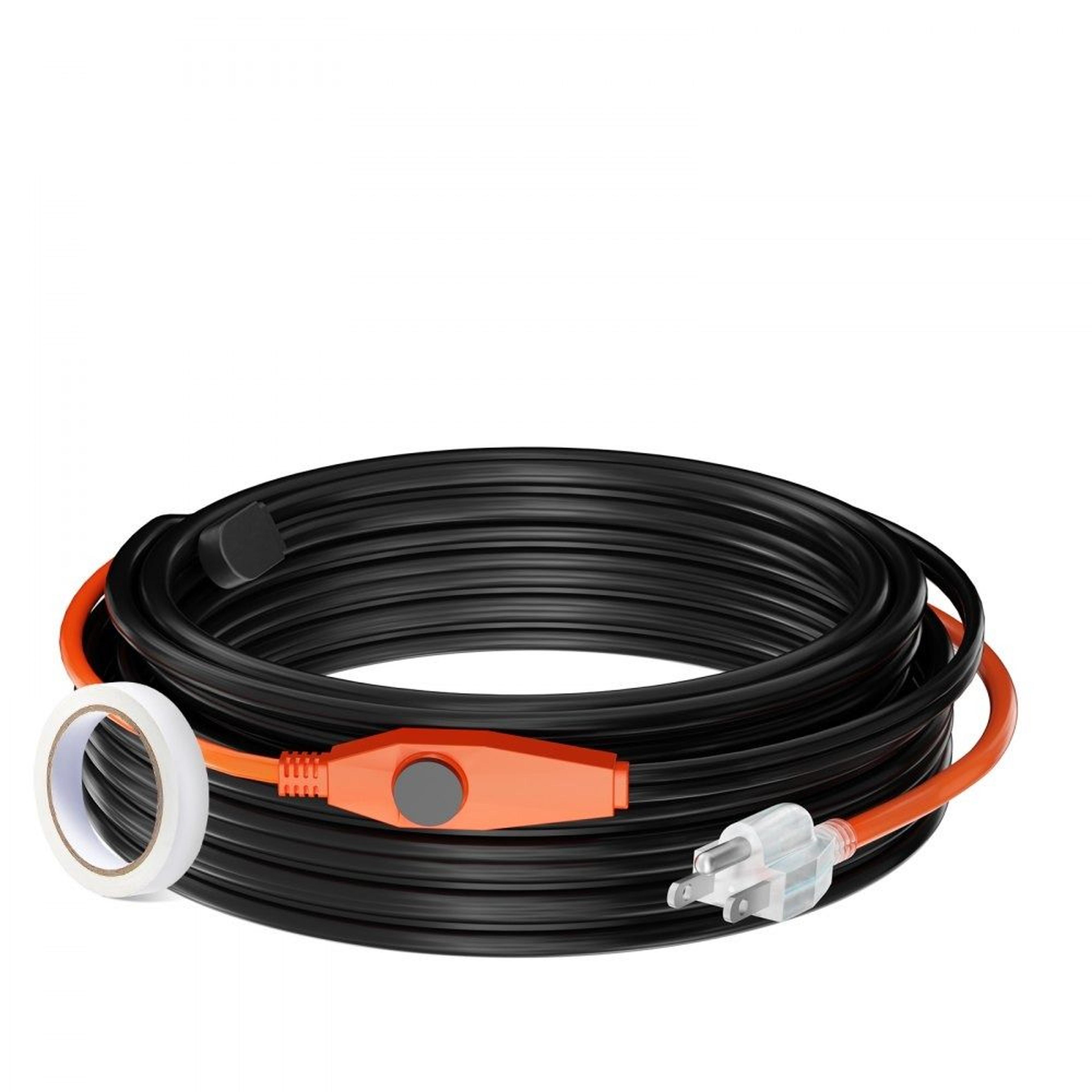 80ft pipe heating cable with thermostat 7w/ft heat tape for frozen pipe protection