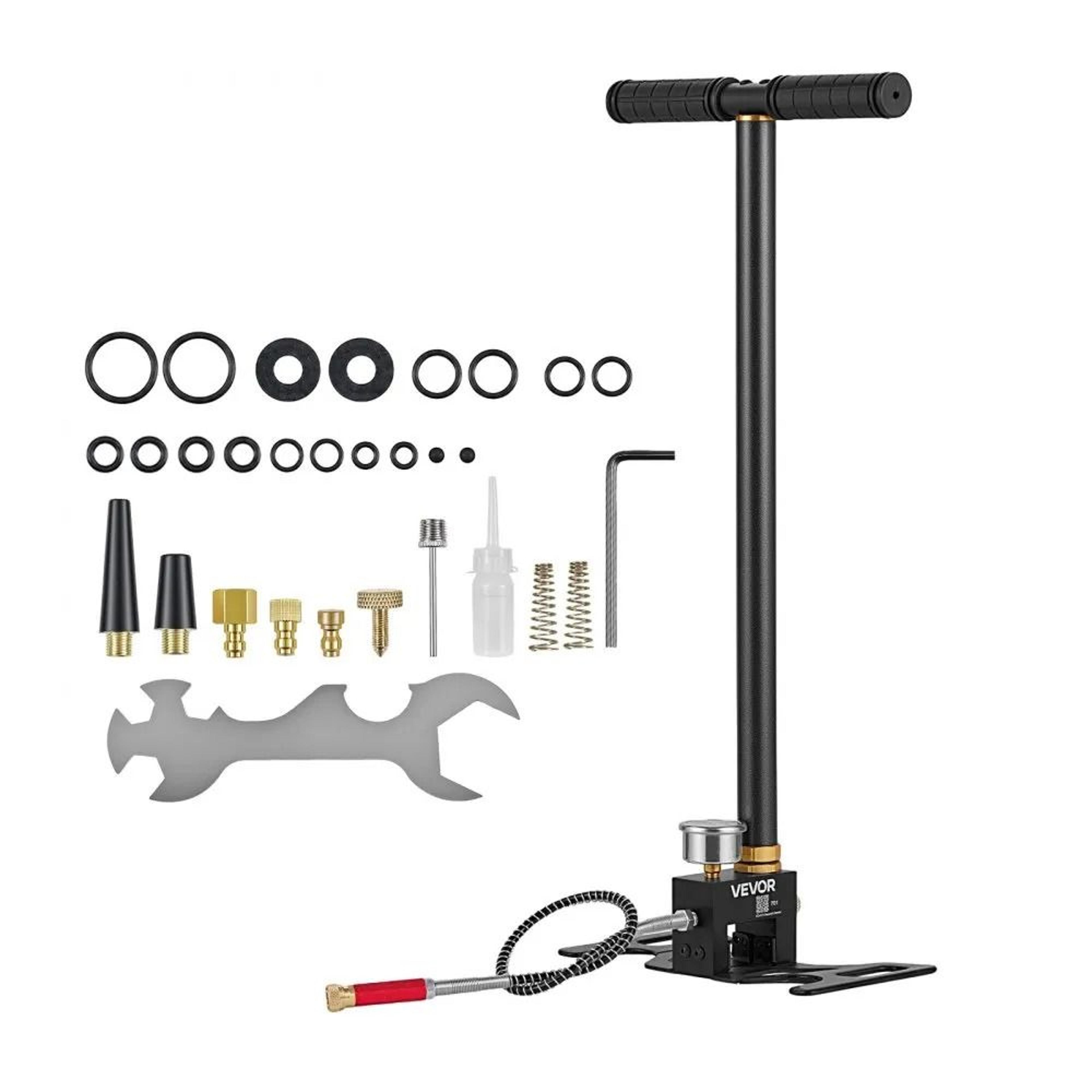 6000 psi pcp hand pump 3 stage high pressure air rifle pump