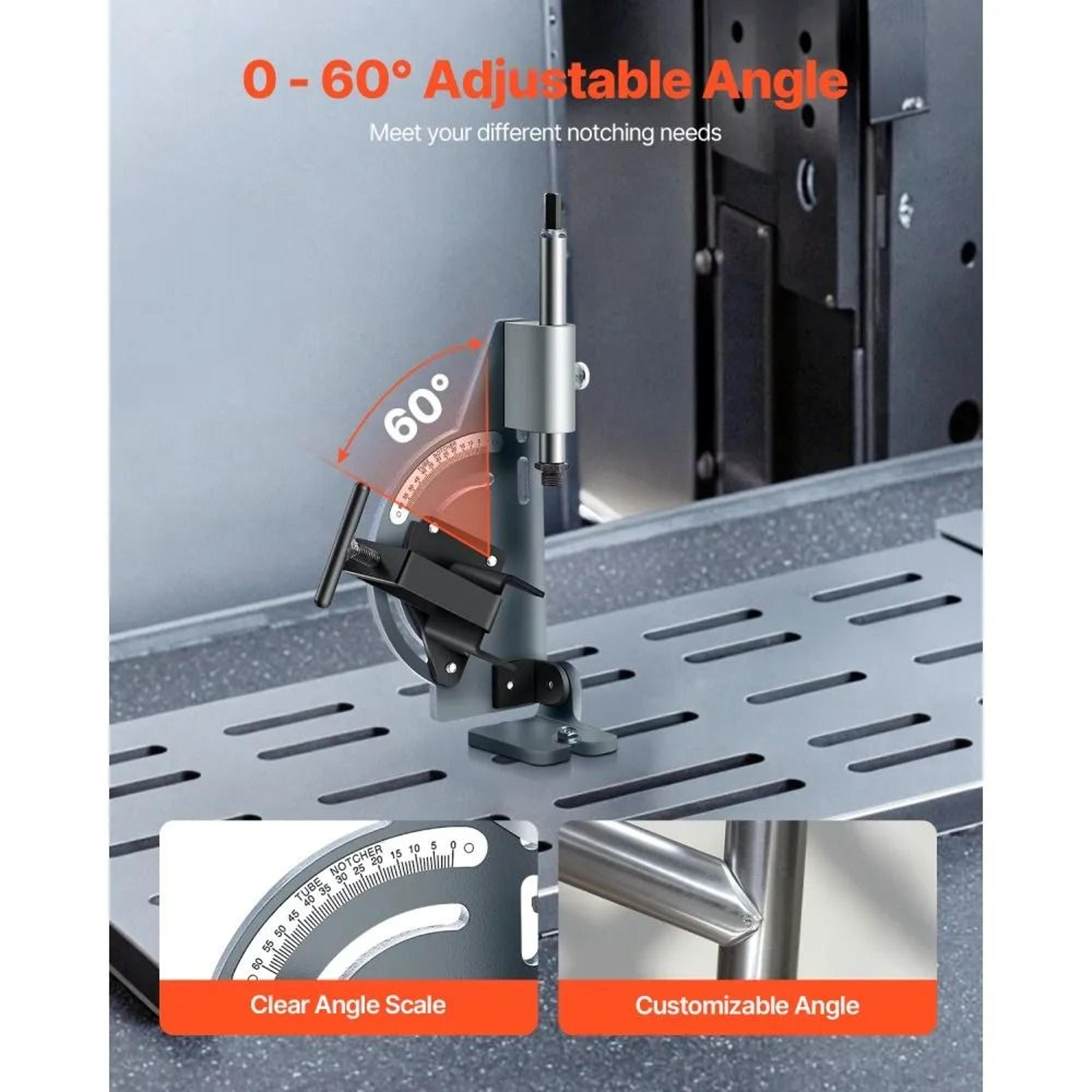 Adjustable Pipe Notcher Tool For 12 To 2 Inch Tubes Metalworking 1