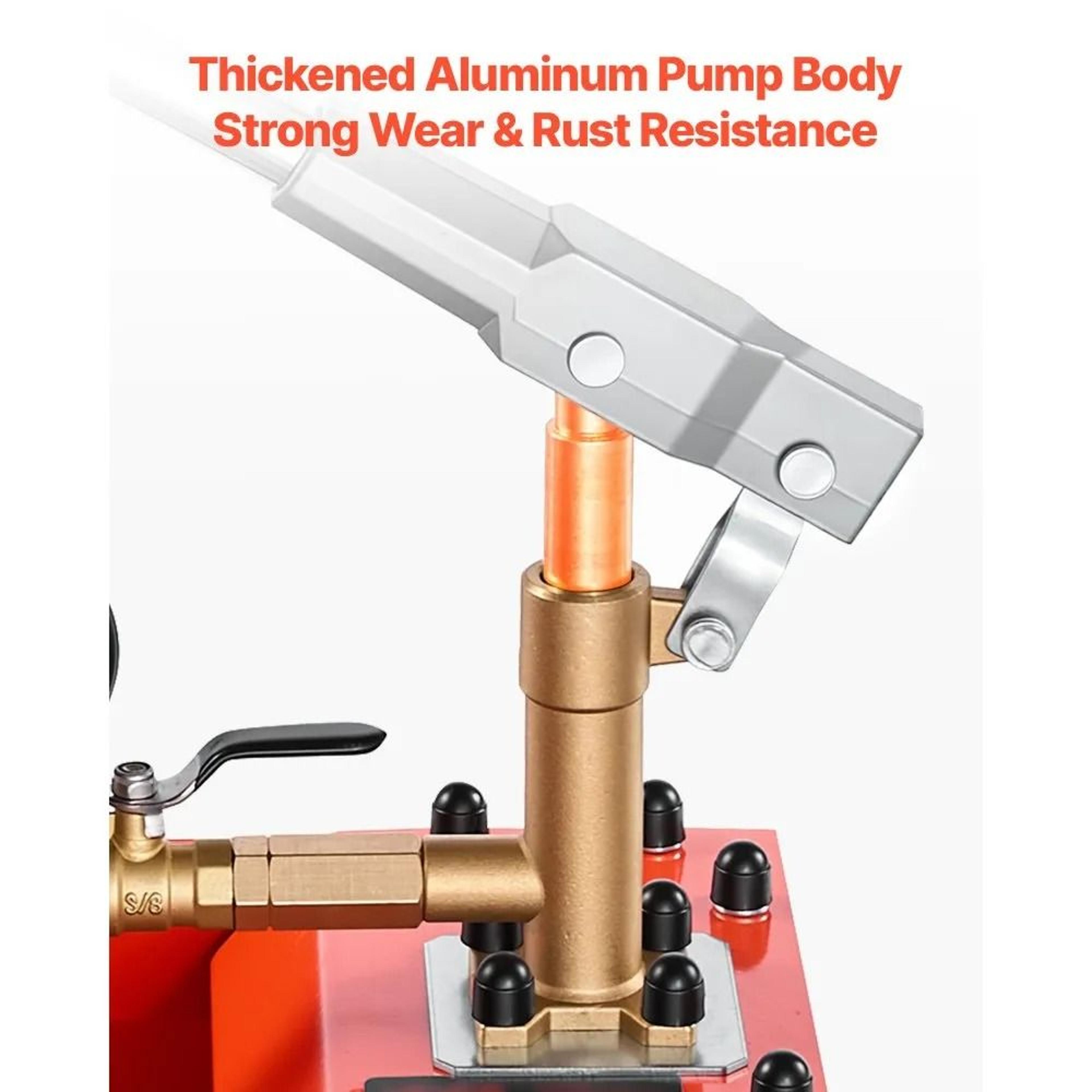Hydrostatic Test Pump 2 Gallon Manual Water Pressure Tester 050 Bar Pipeline Leak Tester 4