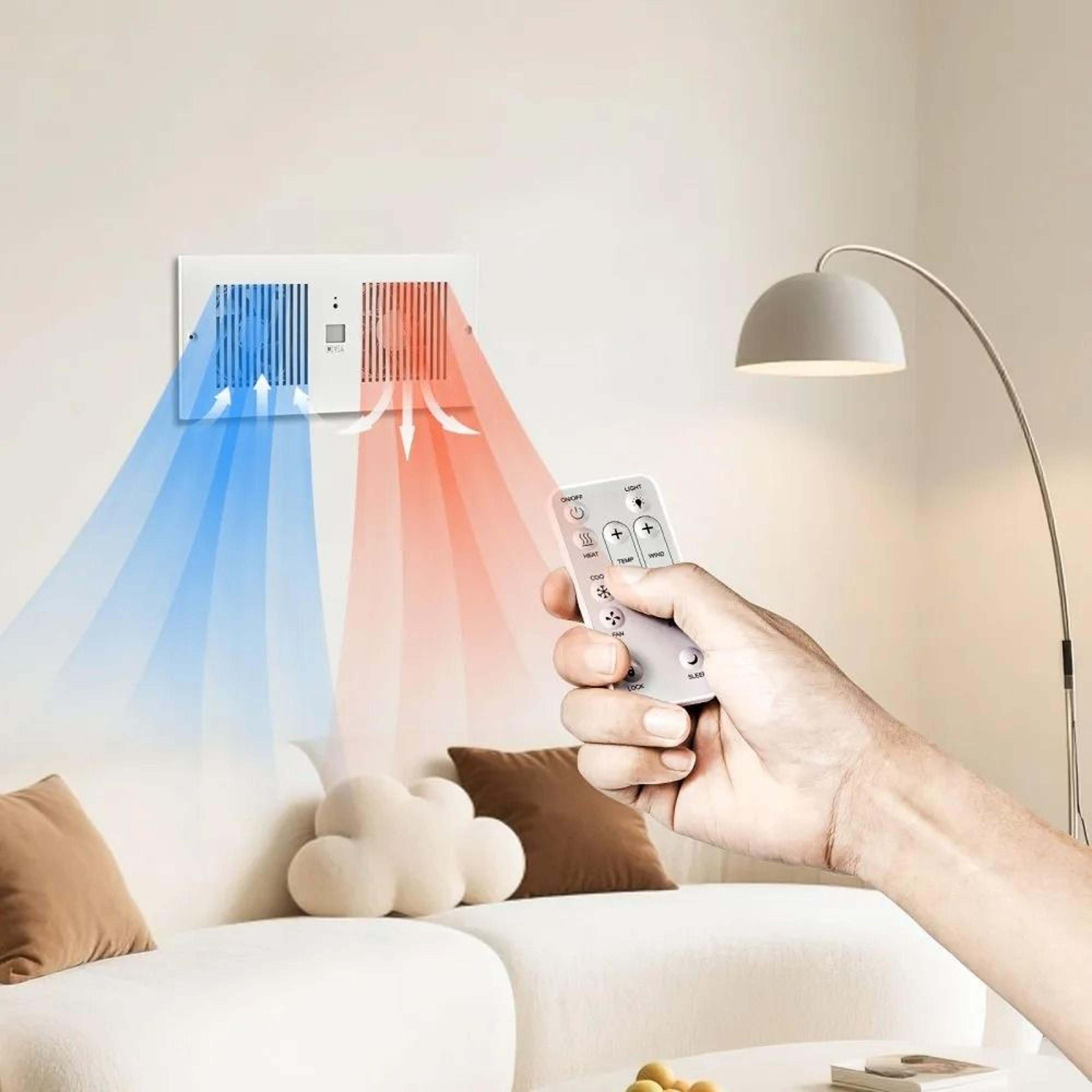 300 CFM Room To Room Fan With Remote Control And 10 Speed Through Wall Fan Ventilation 6