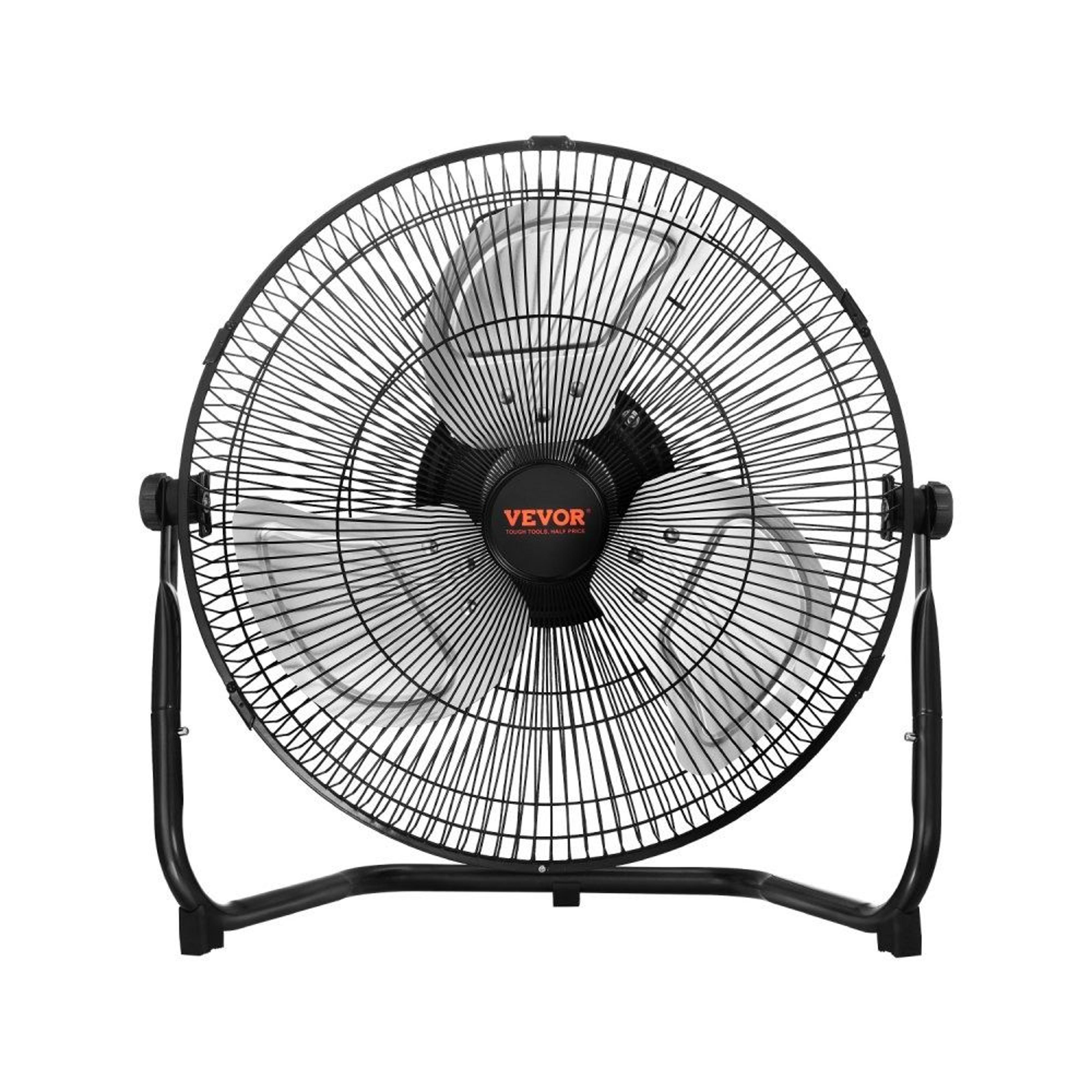 14 inch high velocity floor fan 2560 cfm industrial floor fan 3 speed adjustable cooling