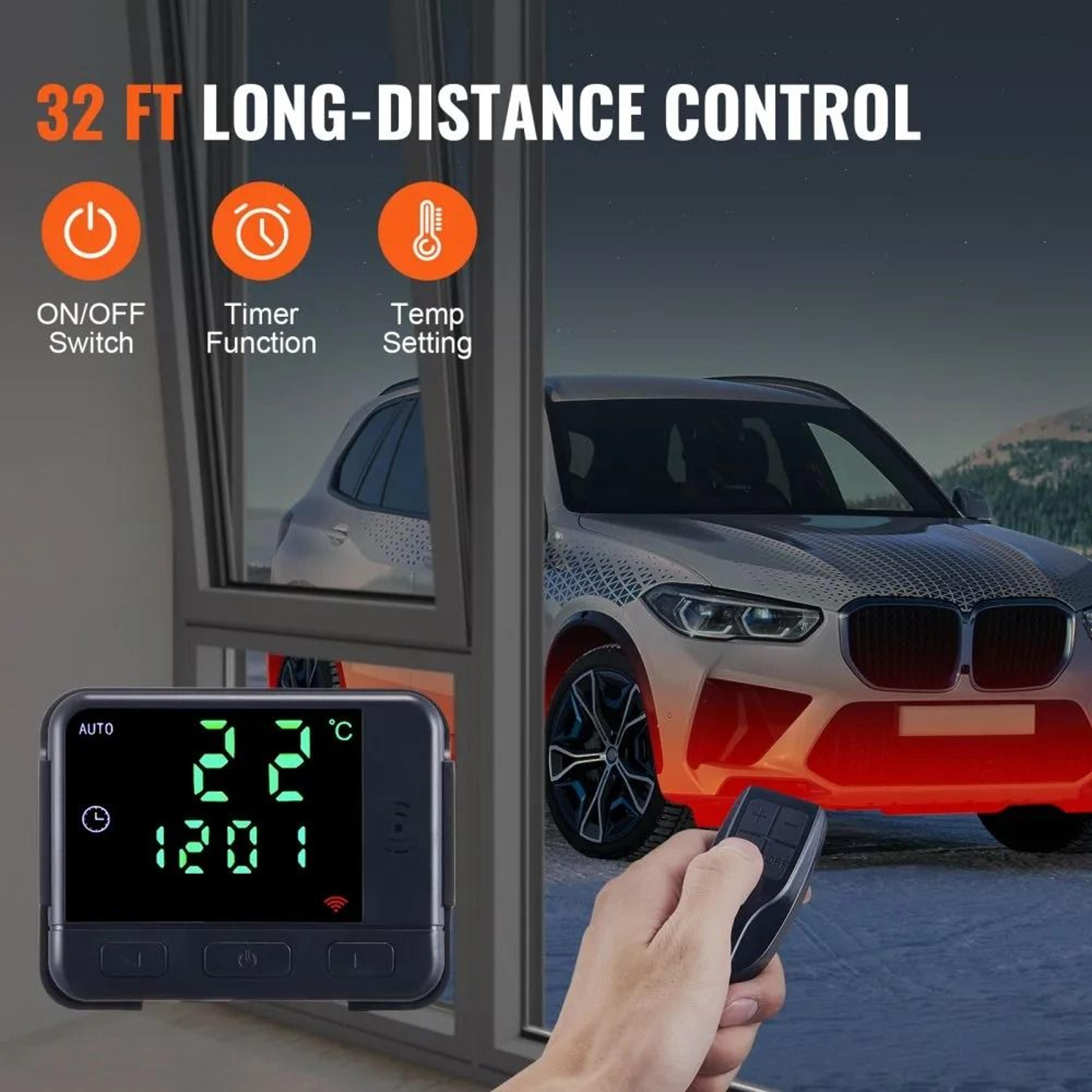 2KW Diesel Air Heater 12V 24V With 10L Tank LCD And Remote Control 5