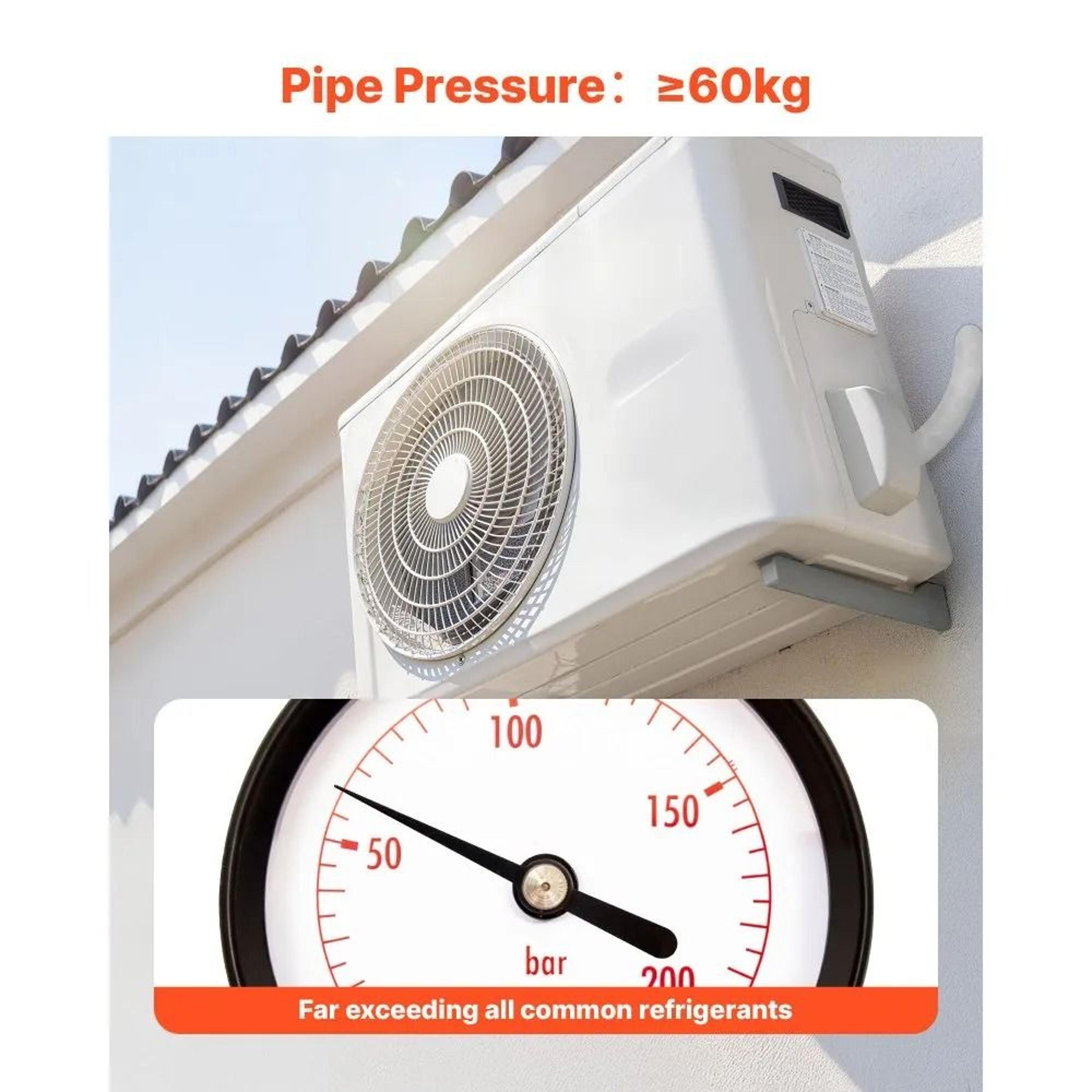 50ft Mini Split Line Set 14  12 Copper Tubing With Insulation For AC HVAC Heat Pump 5
