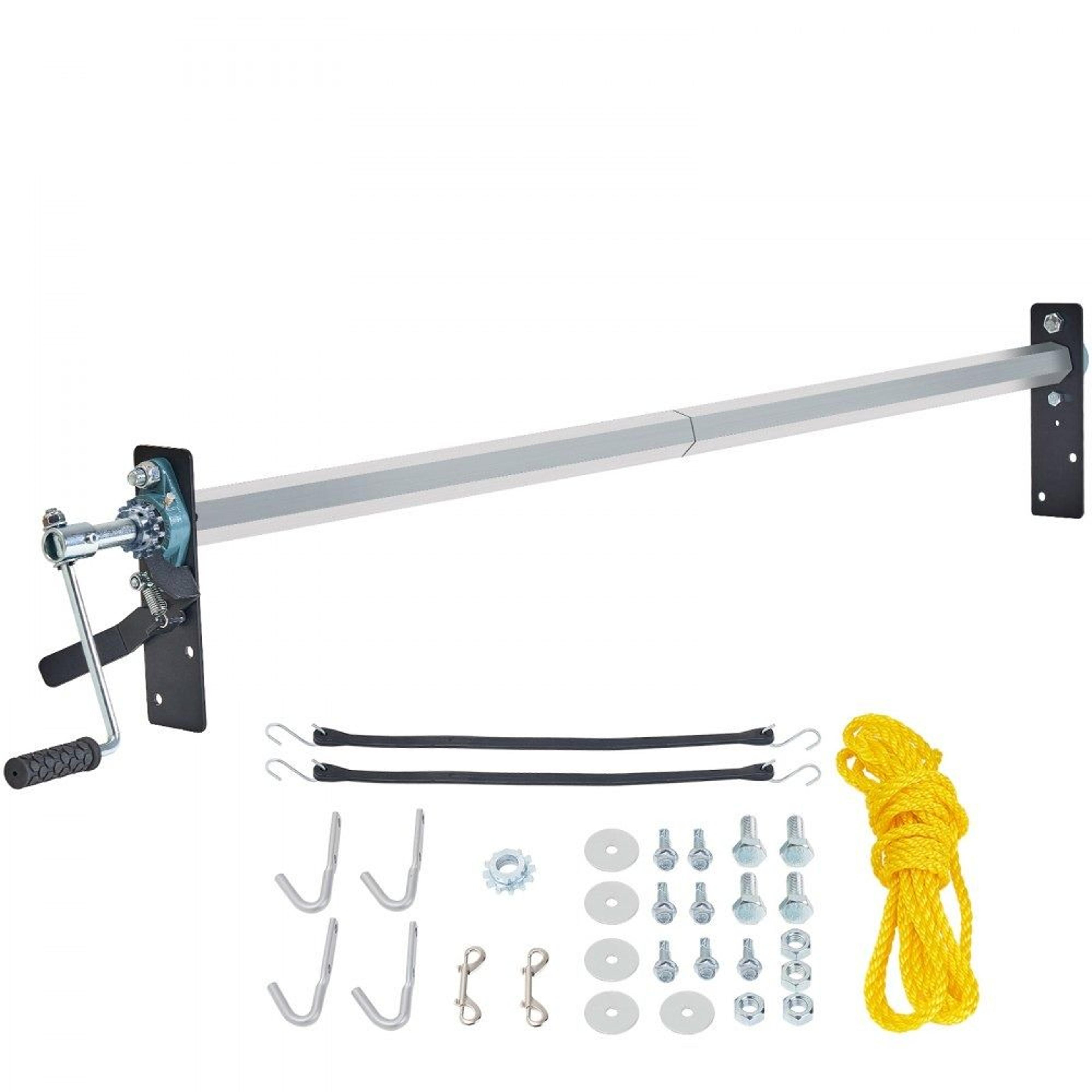 adjustable dump truck tarp roller kit 64 to 104 inch aluminum hand crank system