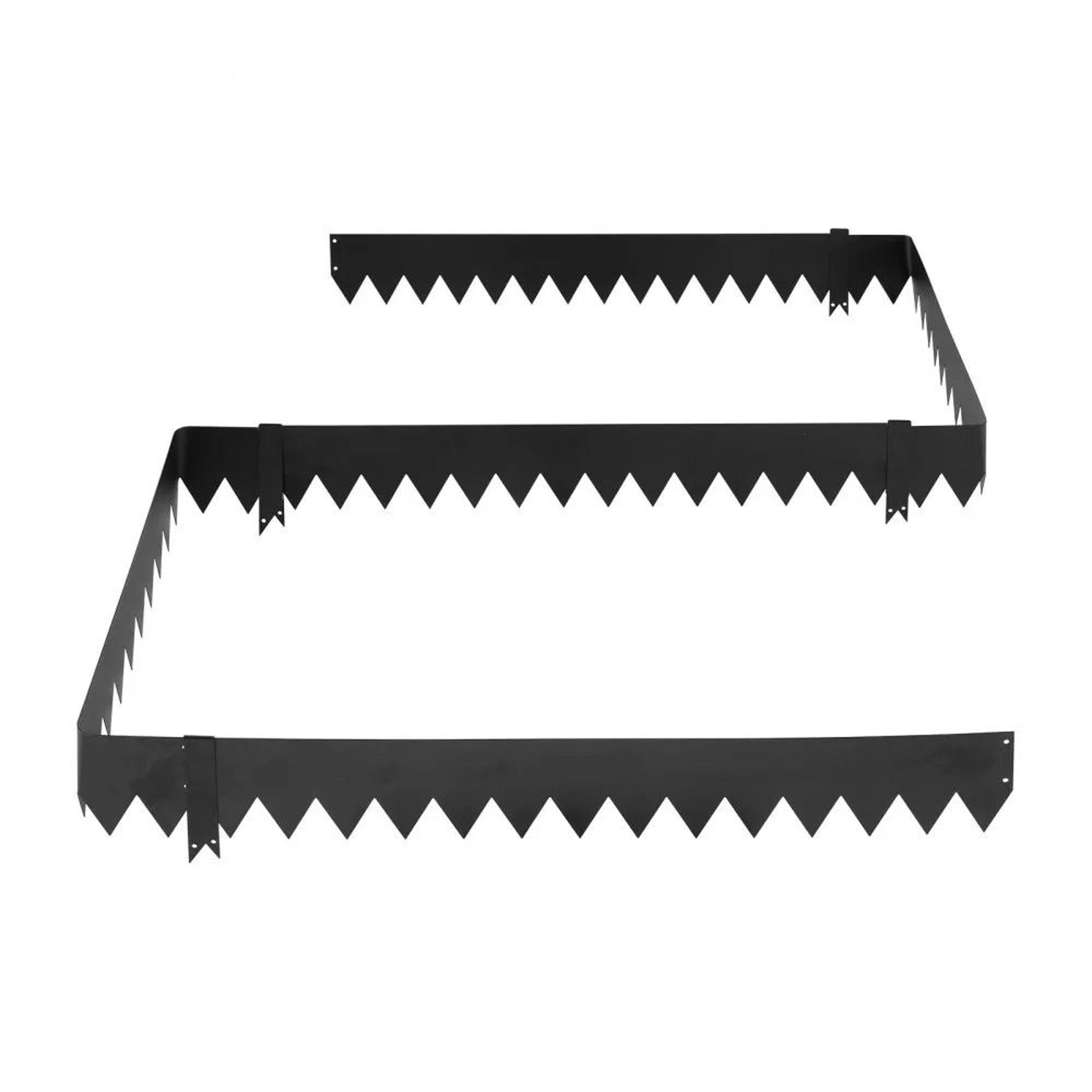 galvanized steel landscape edging 40 ft flexible metal garden edging 12 pack black