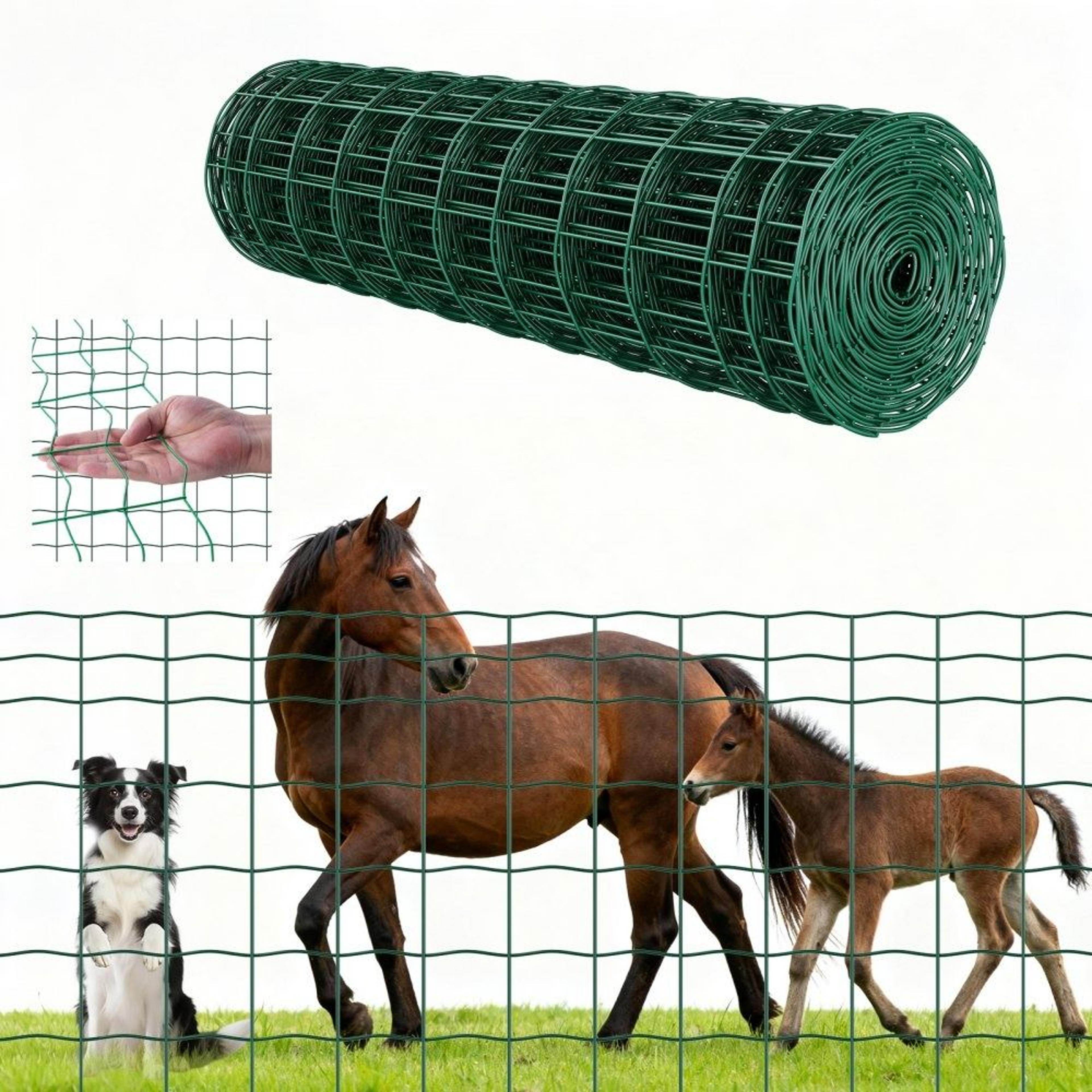 heavy duty farm fence 39 in x 65.6 ft vinyl coated welded wire fence for livestock and gardens