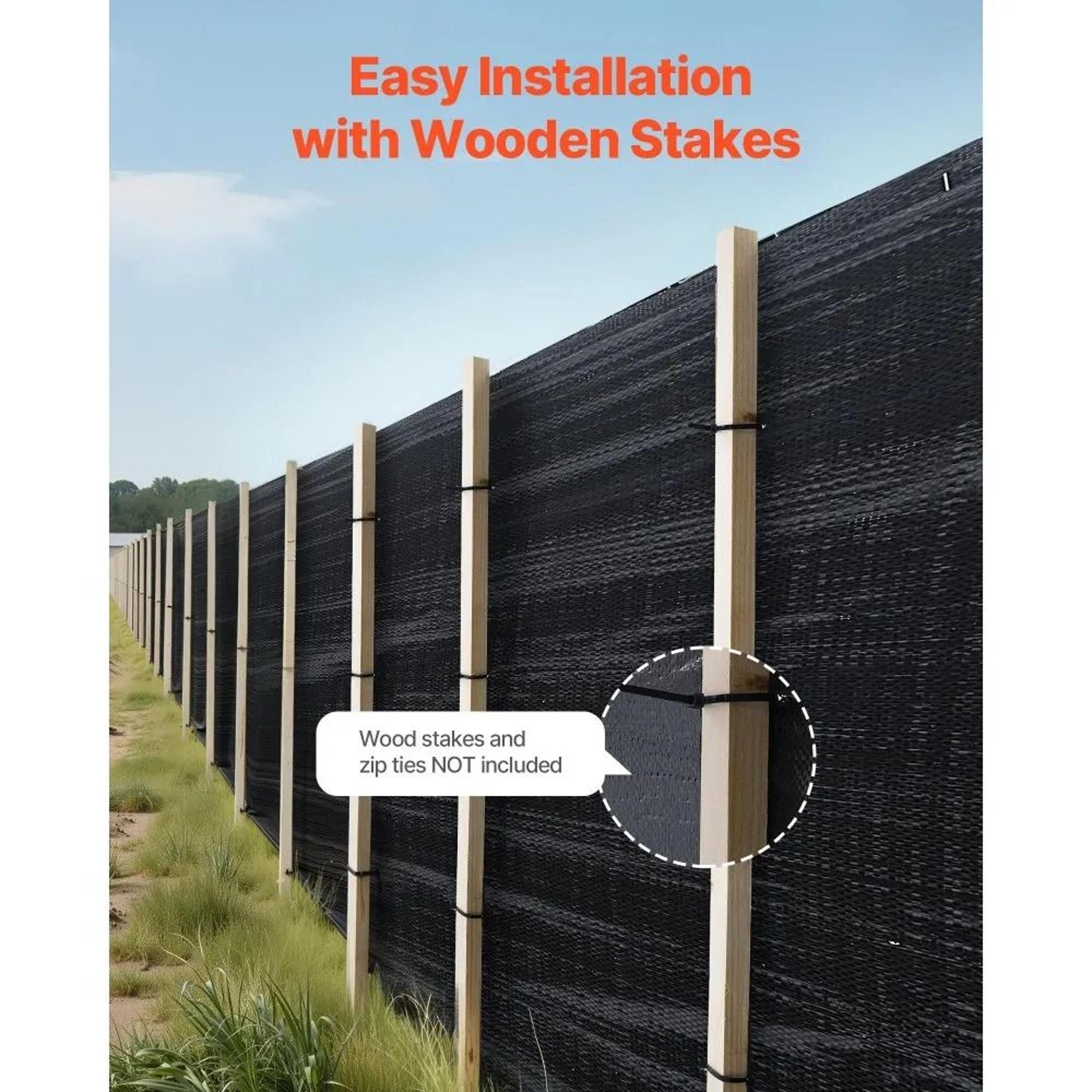 3 X 500 Ft Silt Fence Fabric Heavy Duty Erosion Control Fence For Sediment Retention 4