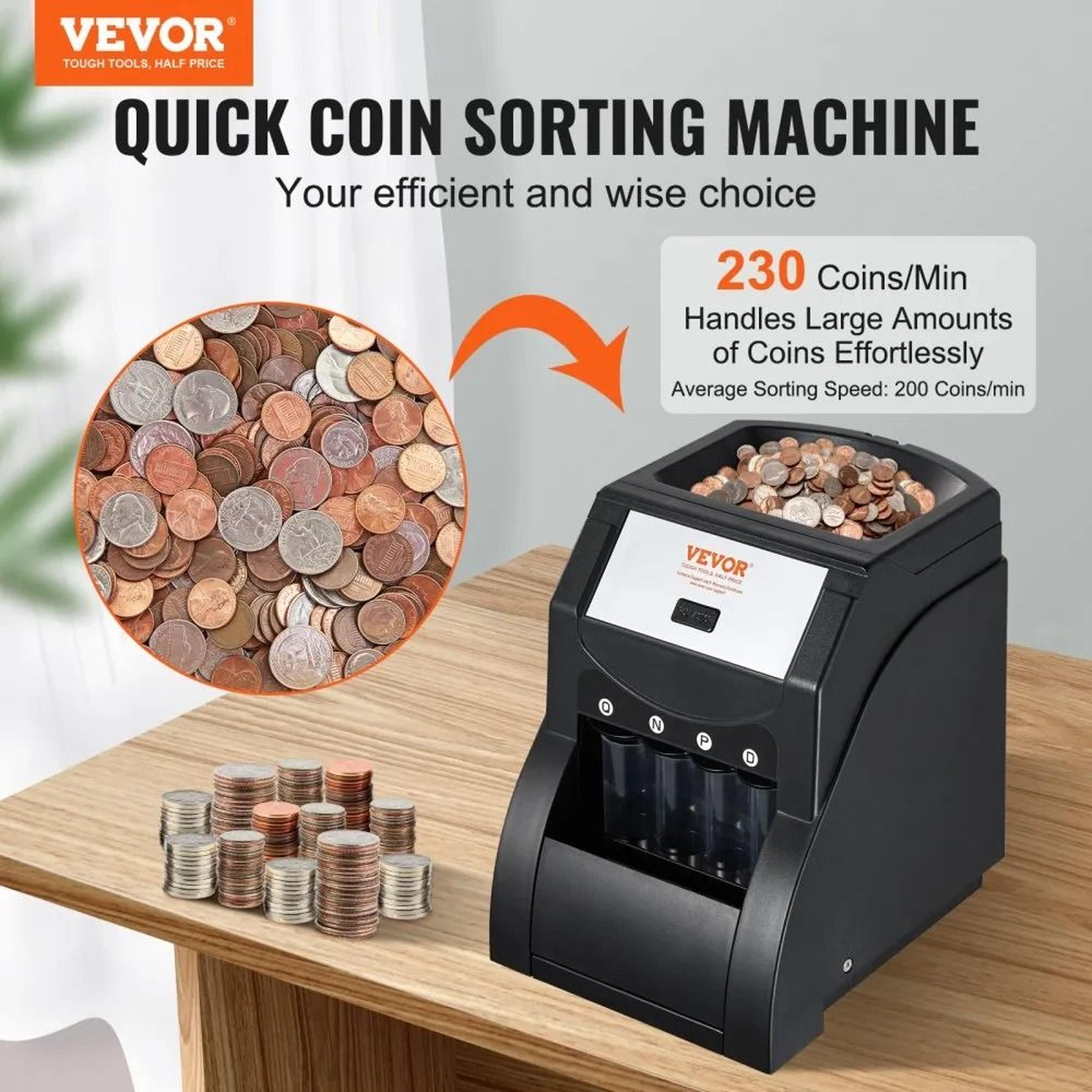 Automatic Coin Sorter Machine USD Coin Counting And Wrapping Machine 2