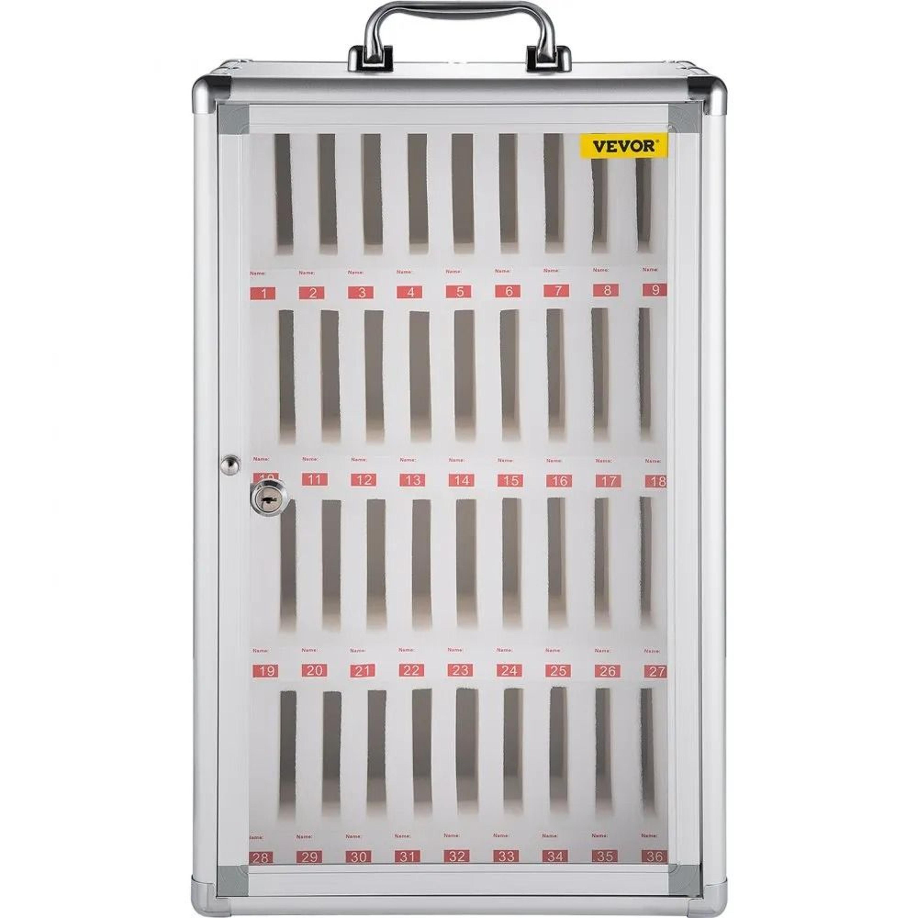 36 Slot Cell Phone Storage Cabinet With Lock Phone Locker Box For Classroom Office Gym 7
