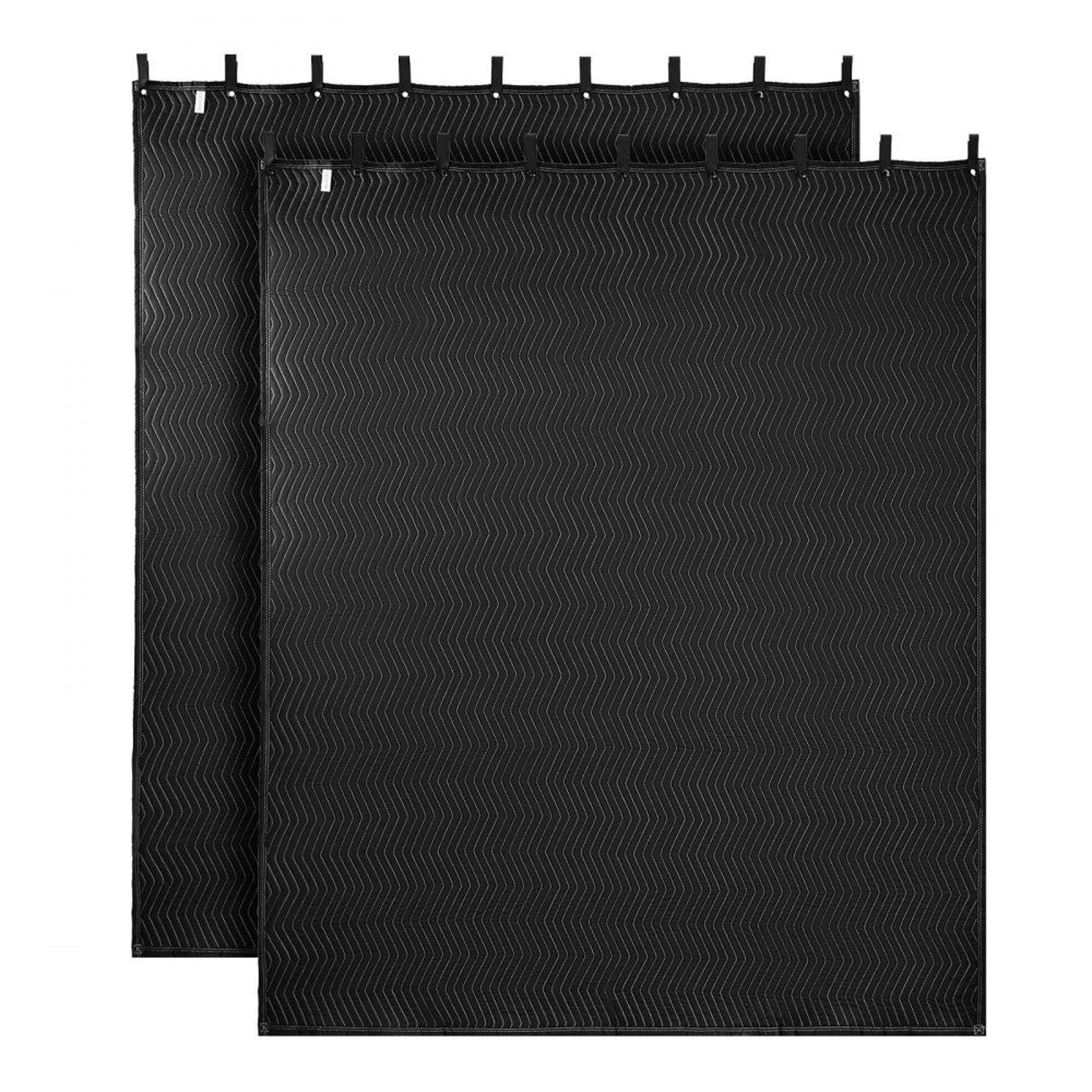 2 pack soundproof curtains 96 x 80 in acoustic sound blankets with grommets