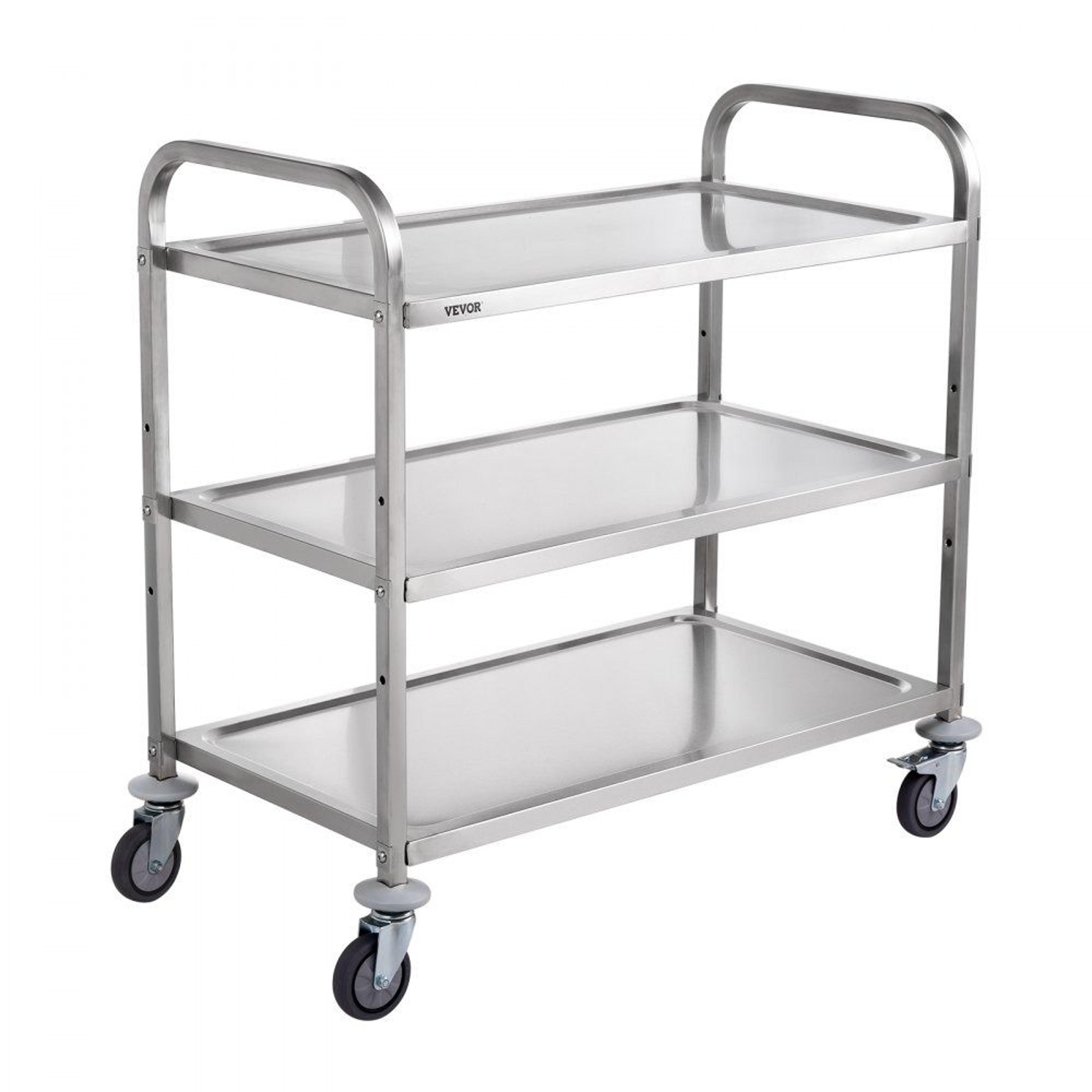 3 tier rolling cart heavy duty kitchen utility cart with wheels