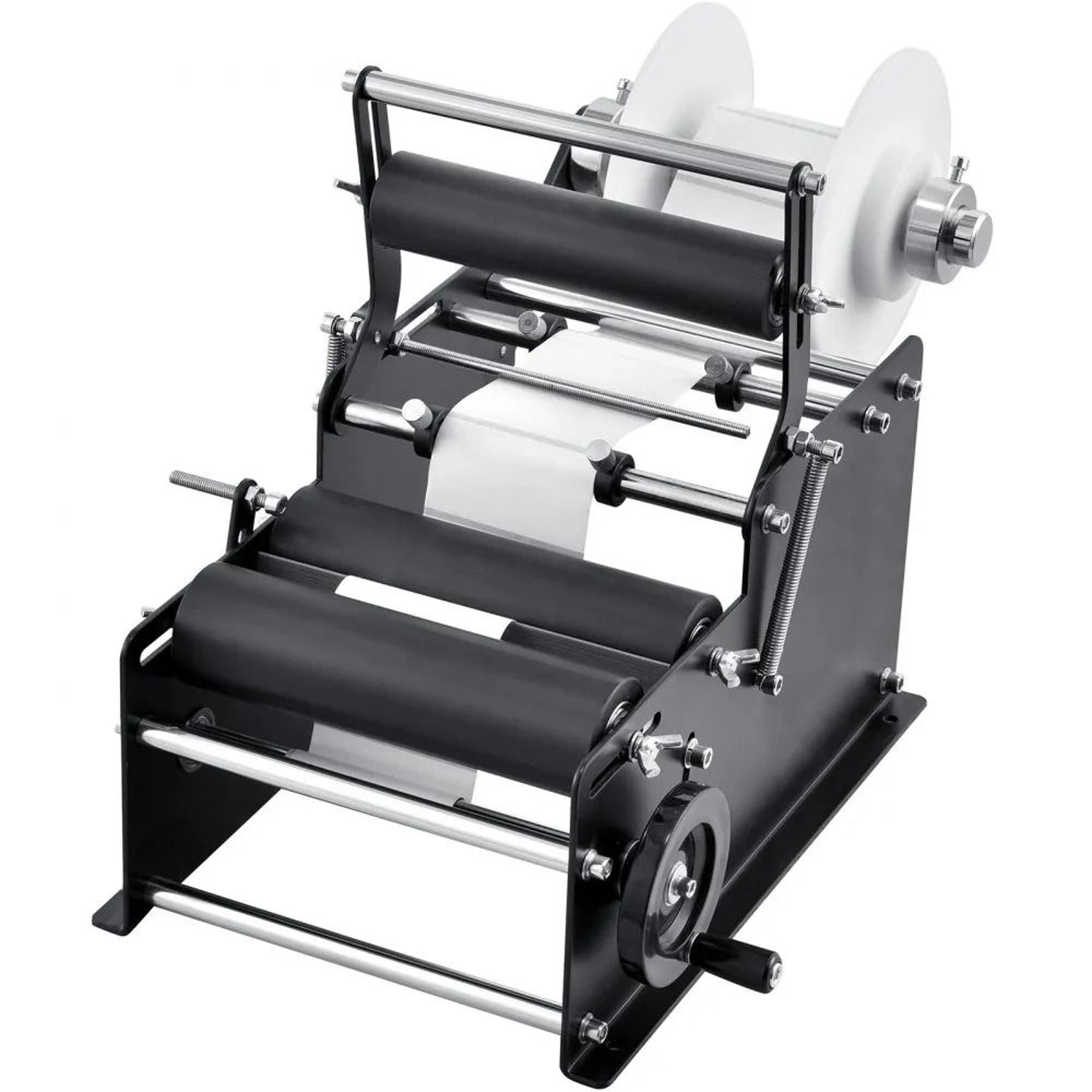 Manual Bottle Labeling Machine Round Bottle Label Applicator With Pressing Bar 8