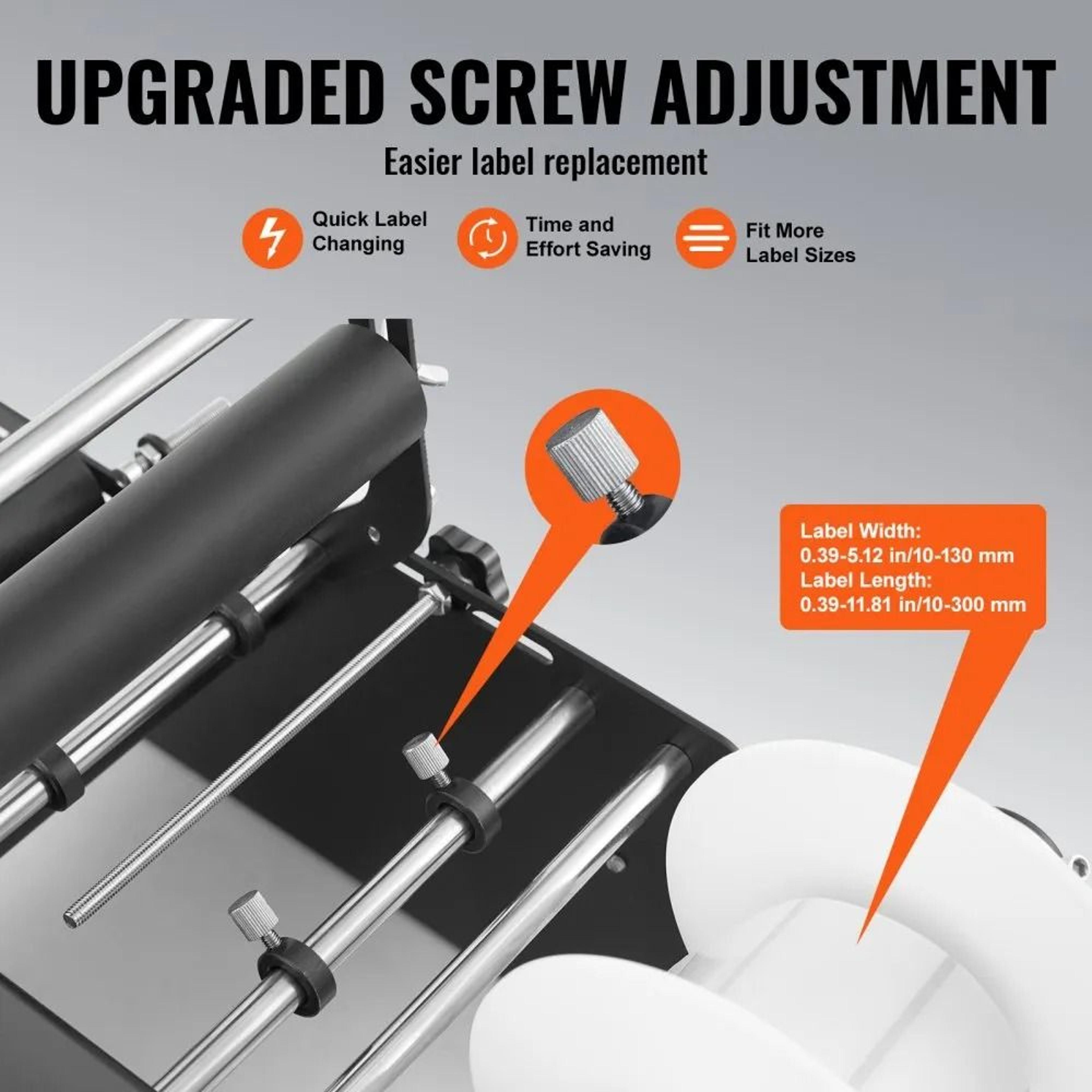Manual Bottle Labeling Machine Round Bottle Label Applicator With Pressing Bar 4