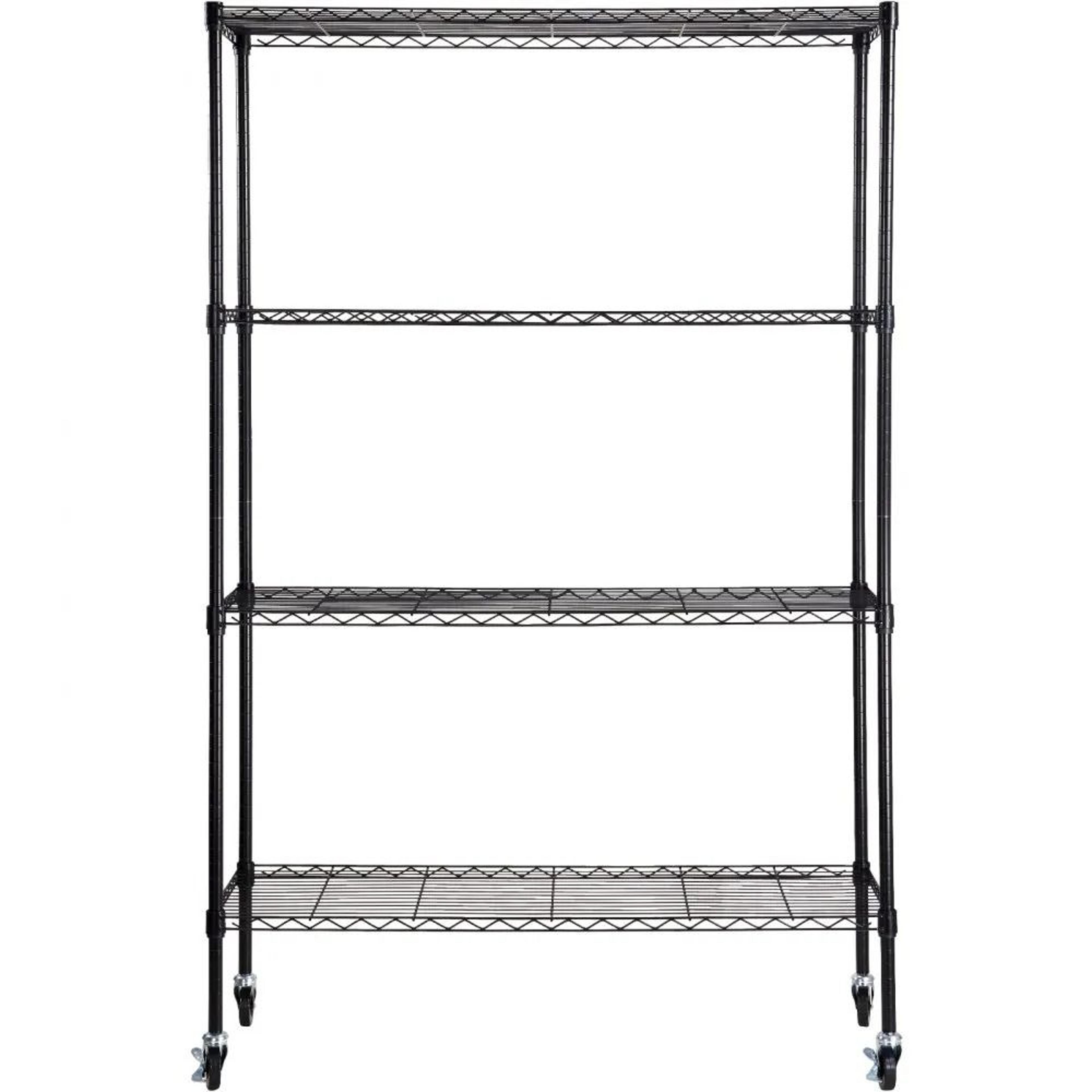 4 tier storage shelving unit with wheels 700 lbs heavy duty garage rack