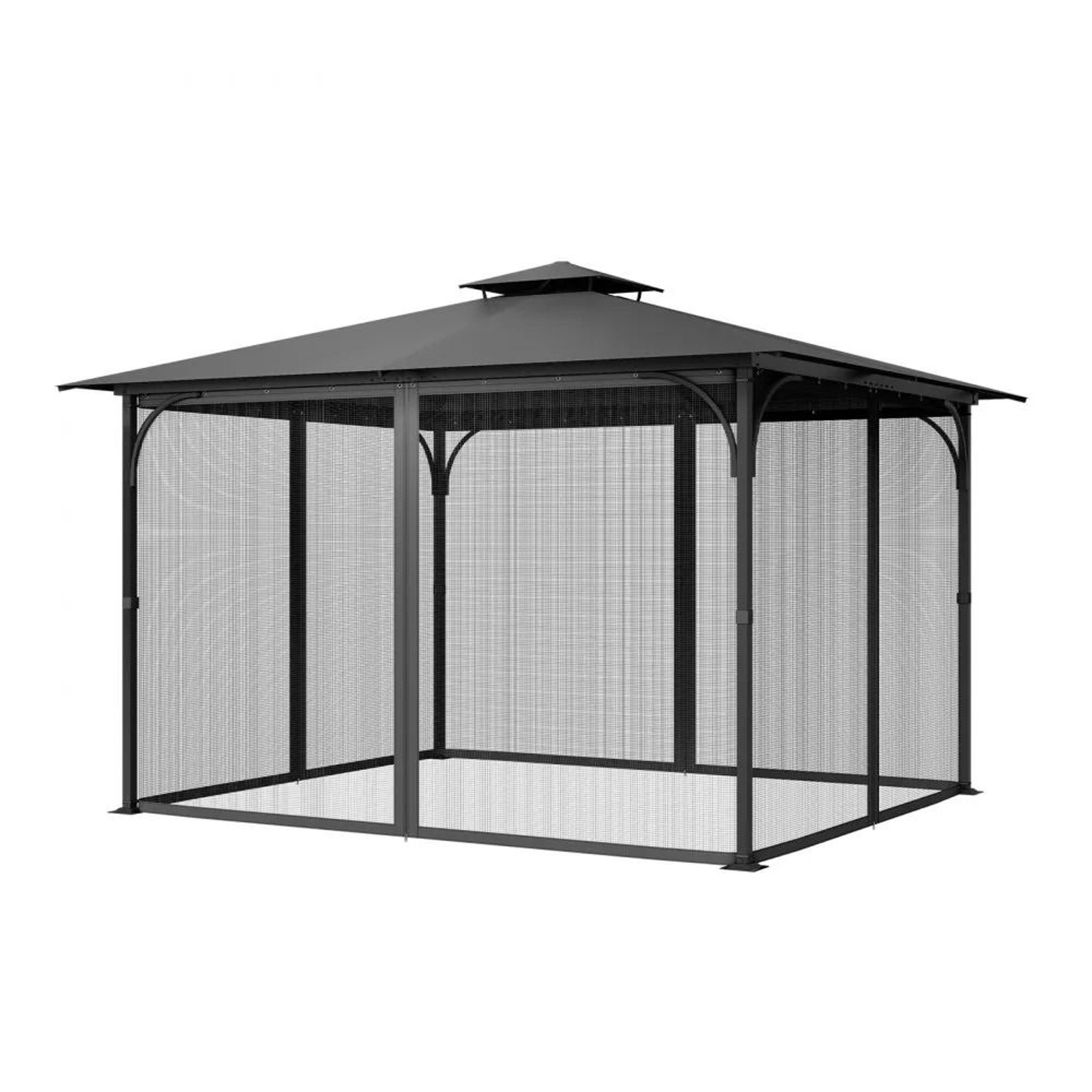 Gazebo Netting Replacement 10x13 FT Outdoor Mesh Screen With Double Zipper 7