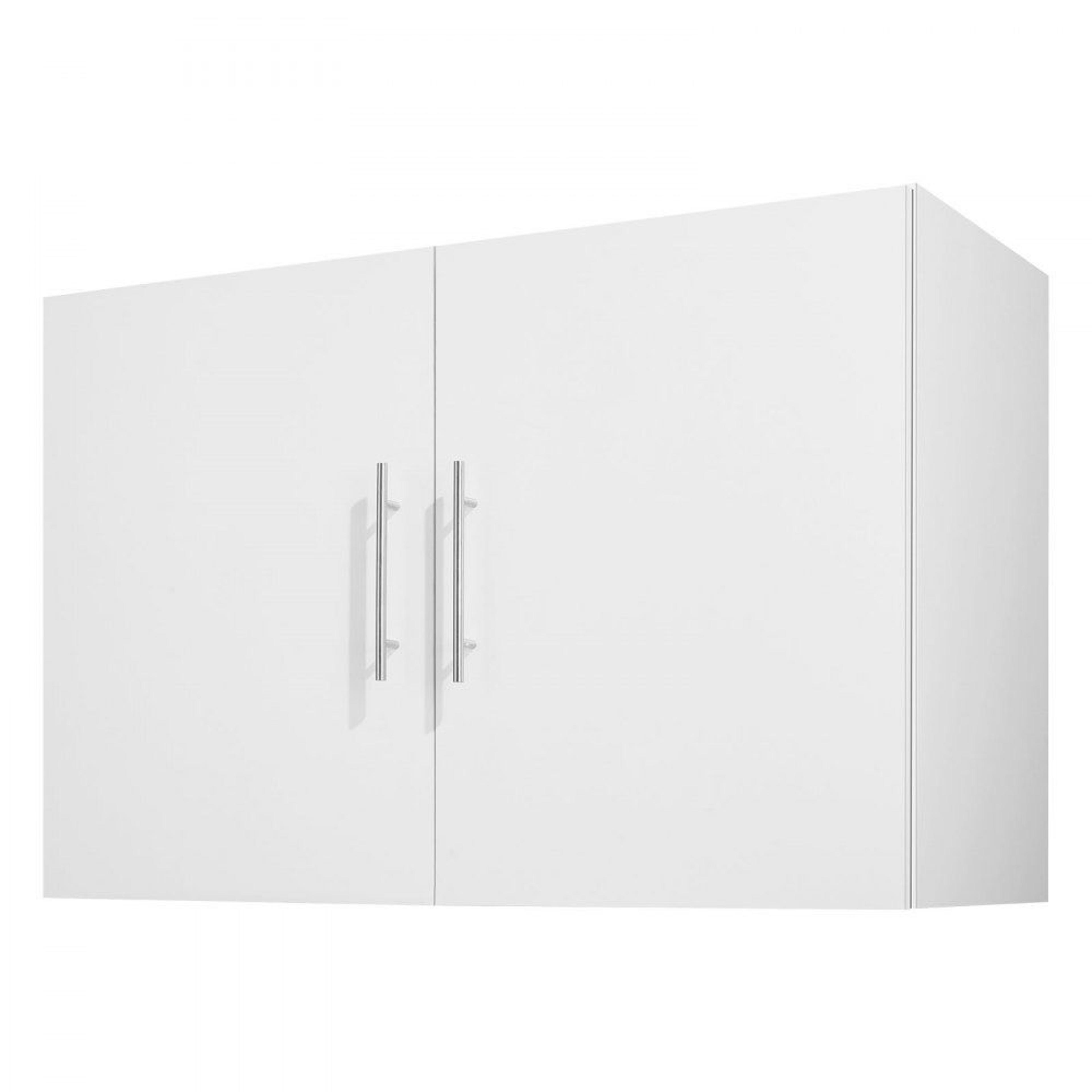 36 inch laundry room wall cabinet with adjustable shelves and 2 doors