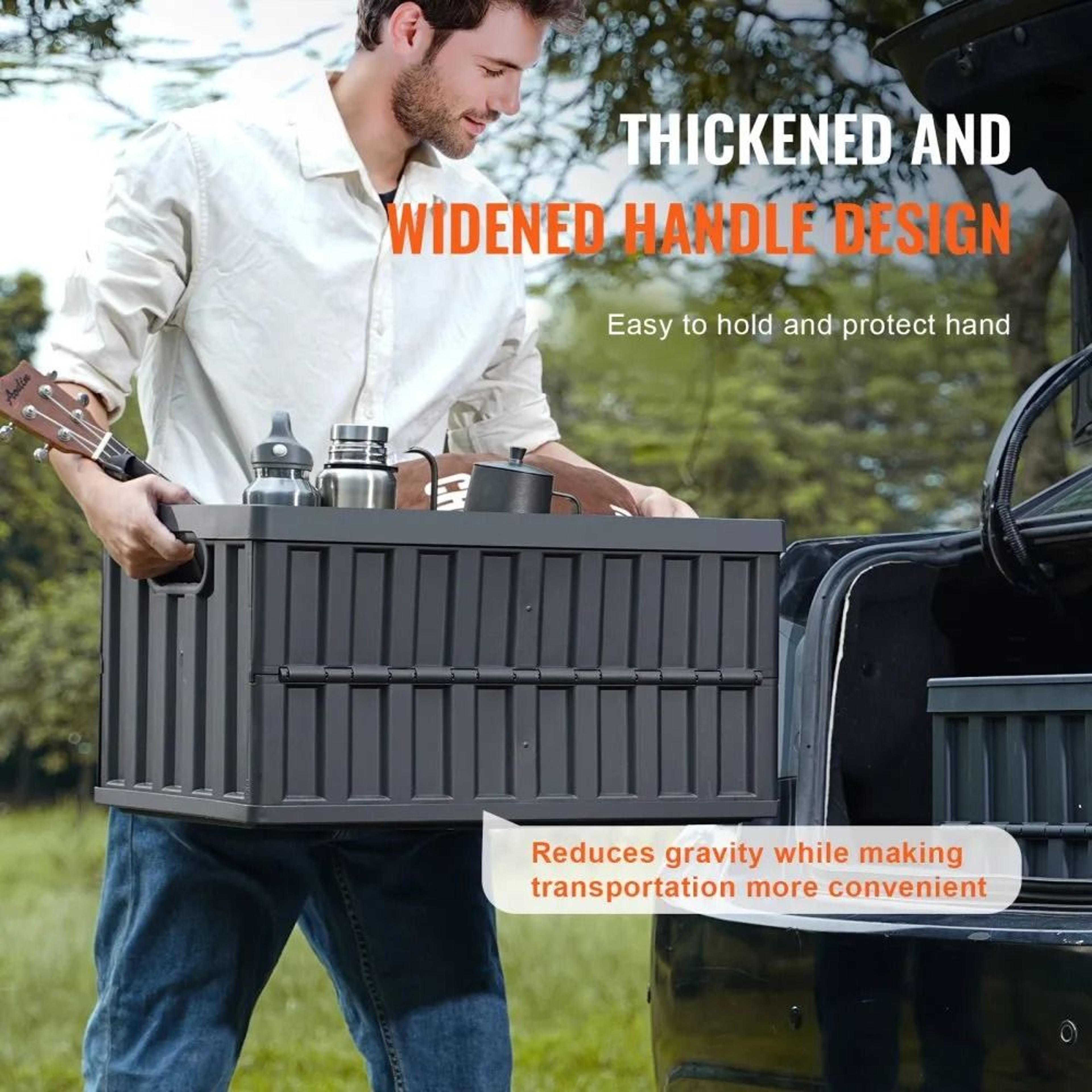 Collapsible Storage Bins With Lids 3 Pack Stackable Folding Crates 3