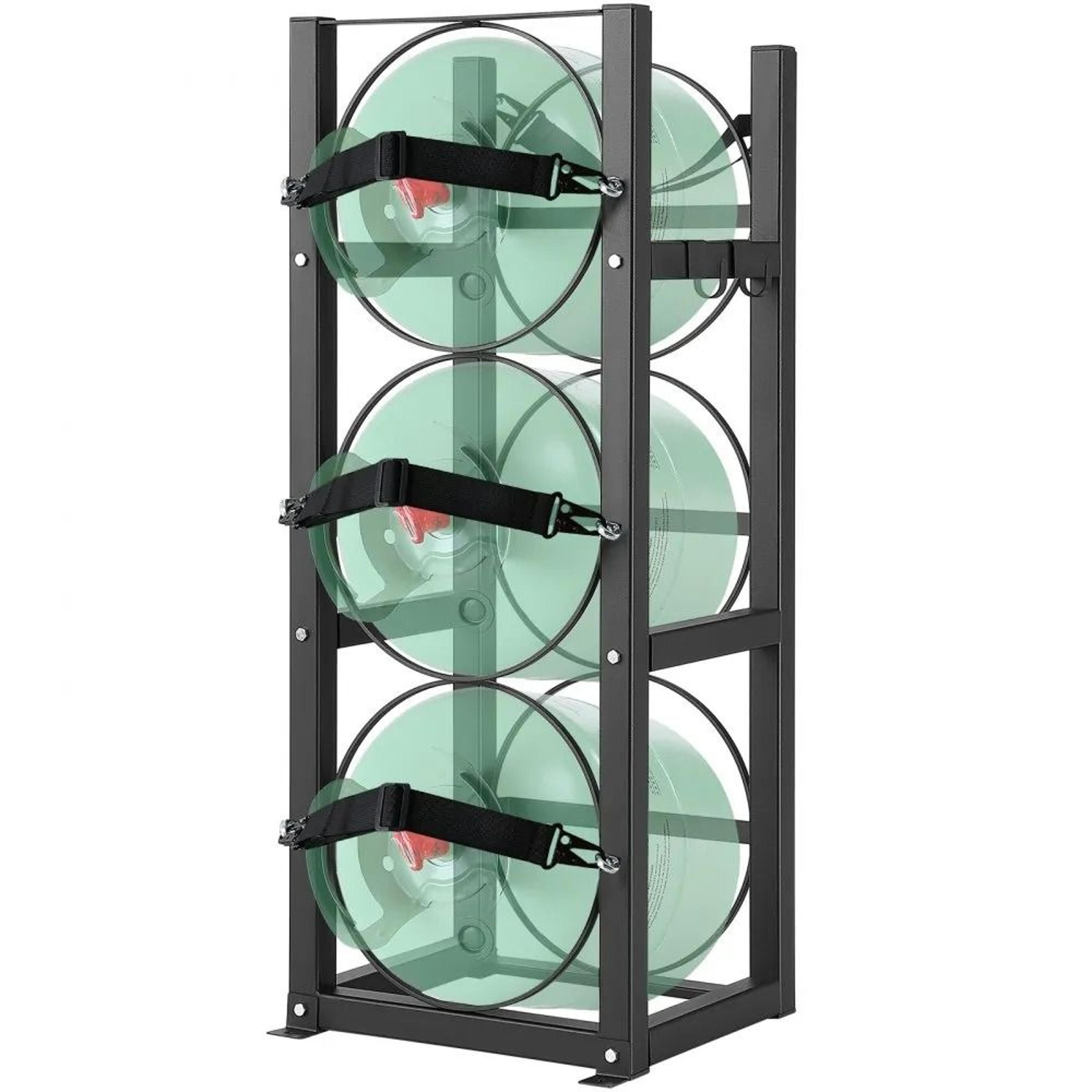 refrigerant tank rack 3 tier cylinder tank rack for 3 x 30 lb tanks