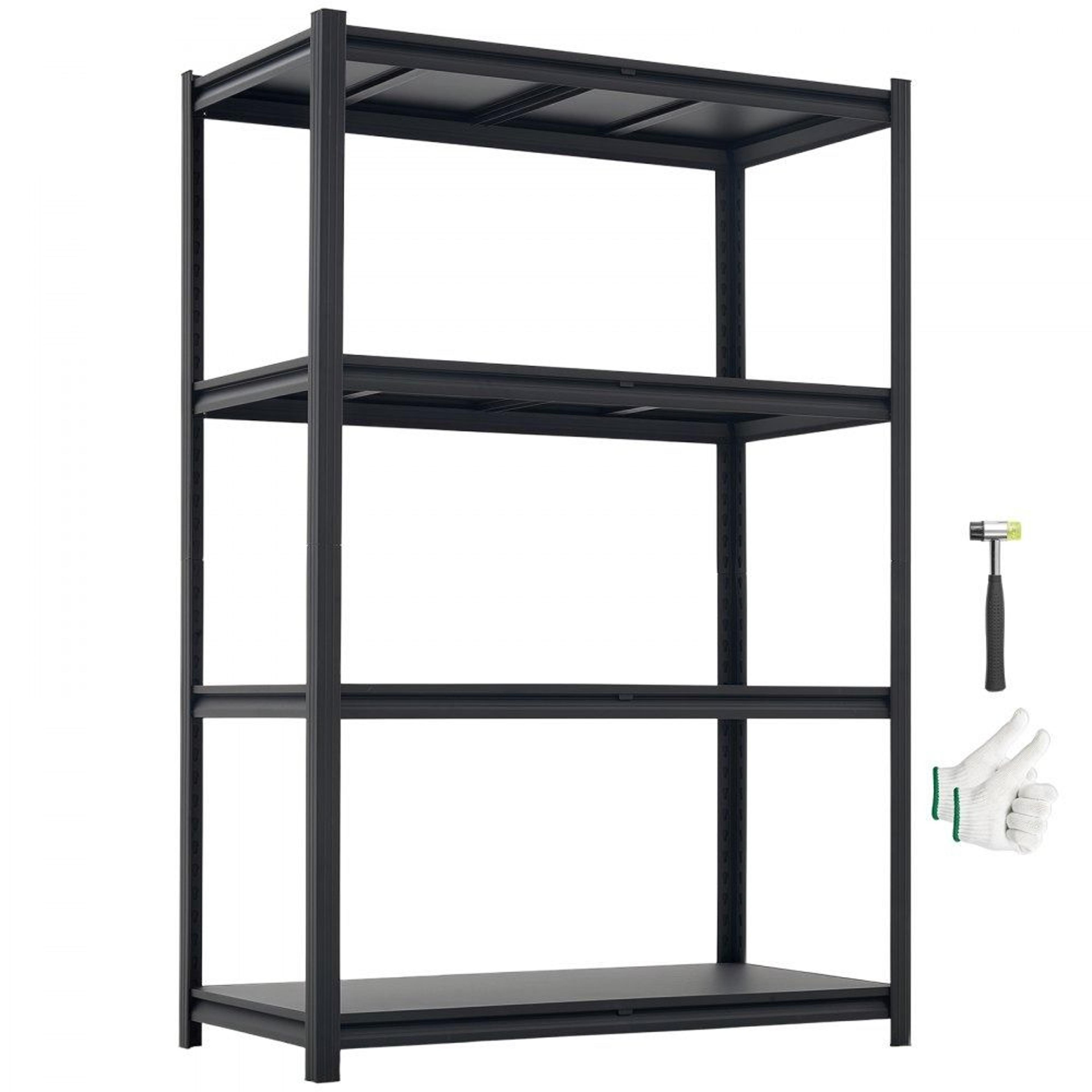 2400 lb heavy duty garage shelving 4 tier adjustable metal storage rack