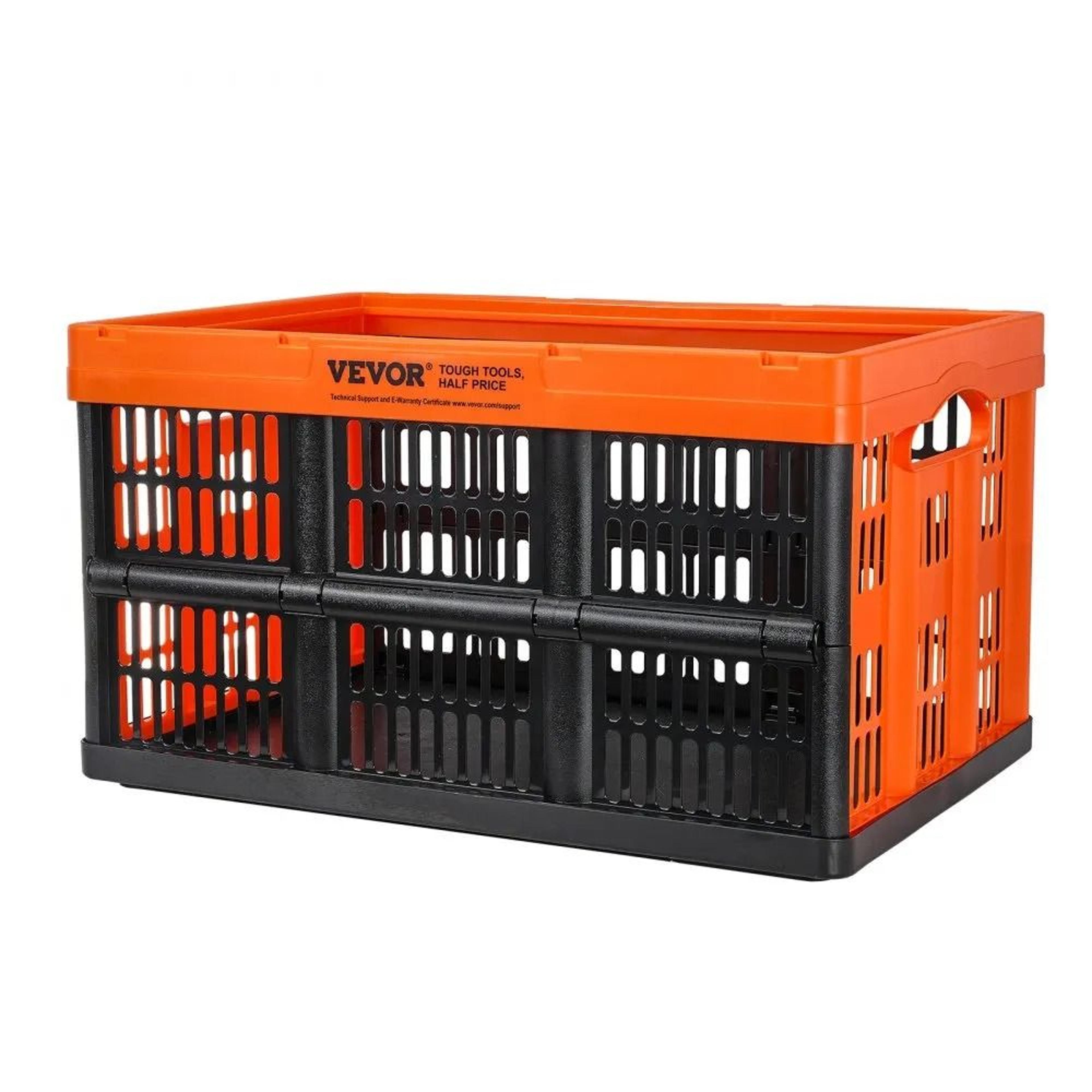 45L Collapsible Storage Crates 3 Pack Stackable Heavy Duty Storage Bins With Handles 8