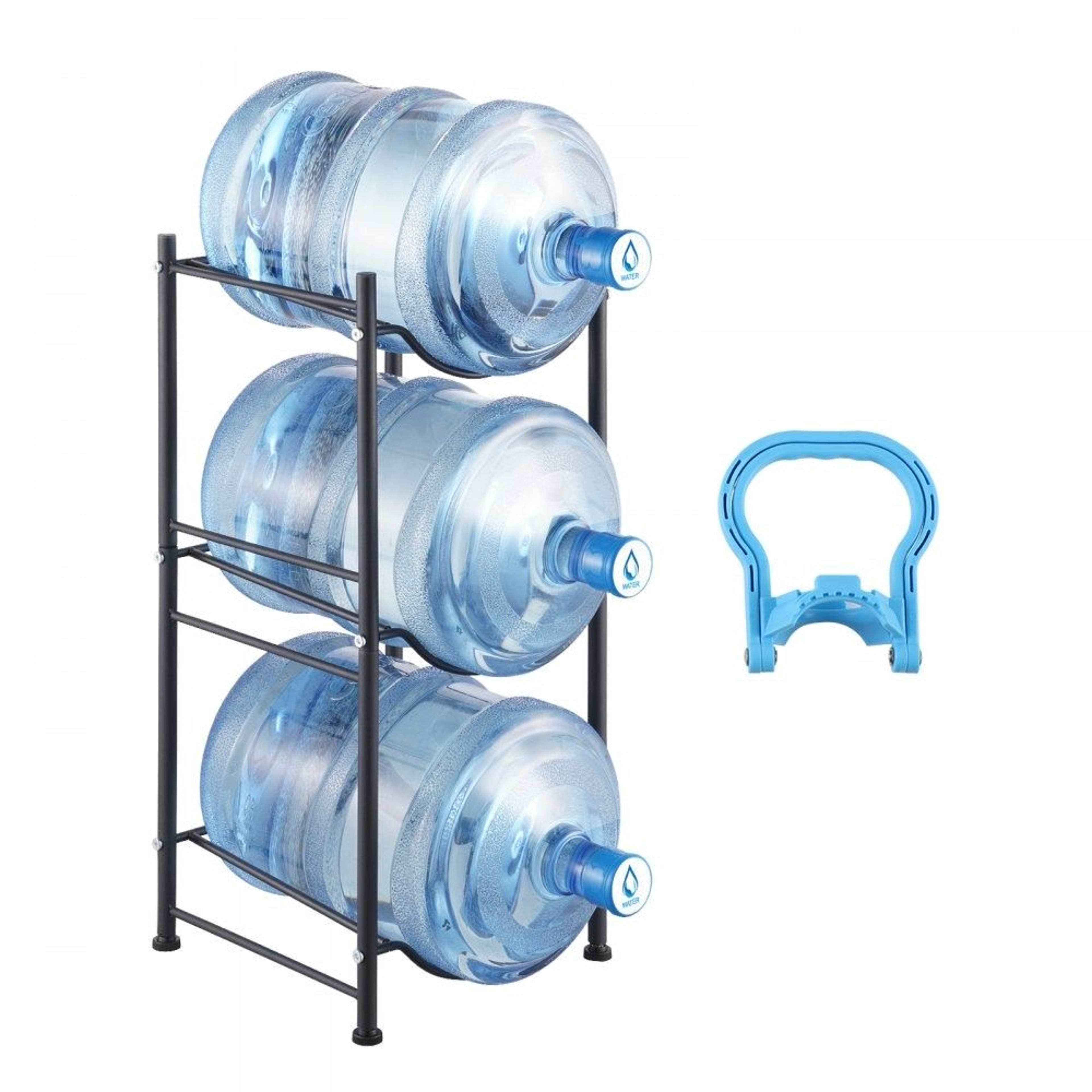 3 tier 5 gallon water bottle holder heavy duty water jug storage rack for 3 bottles