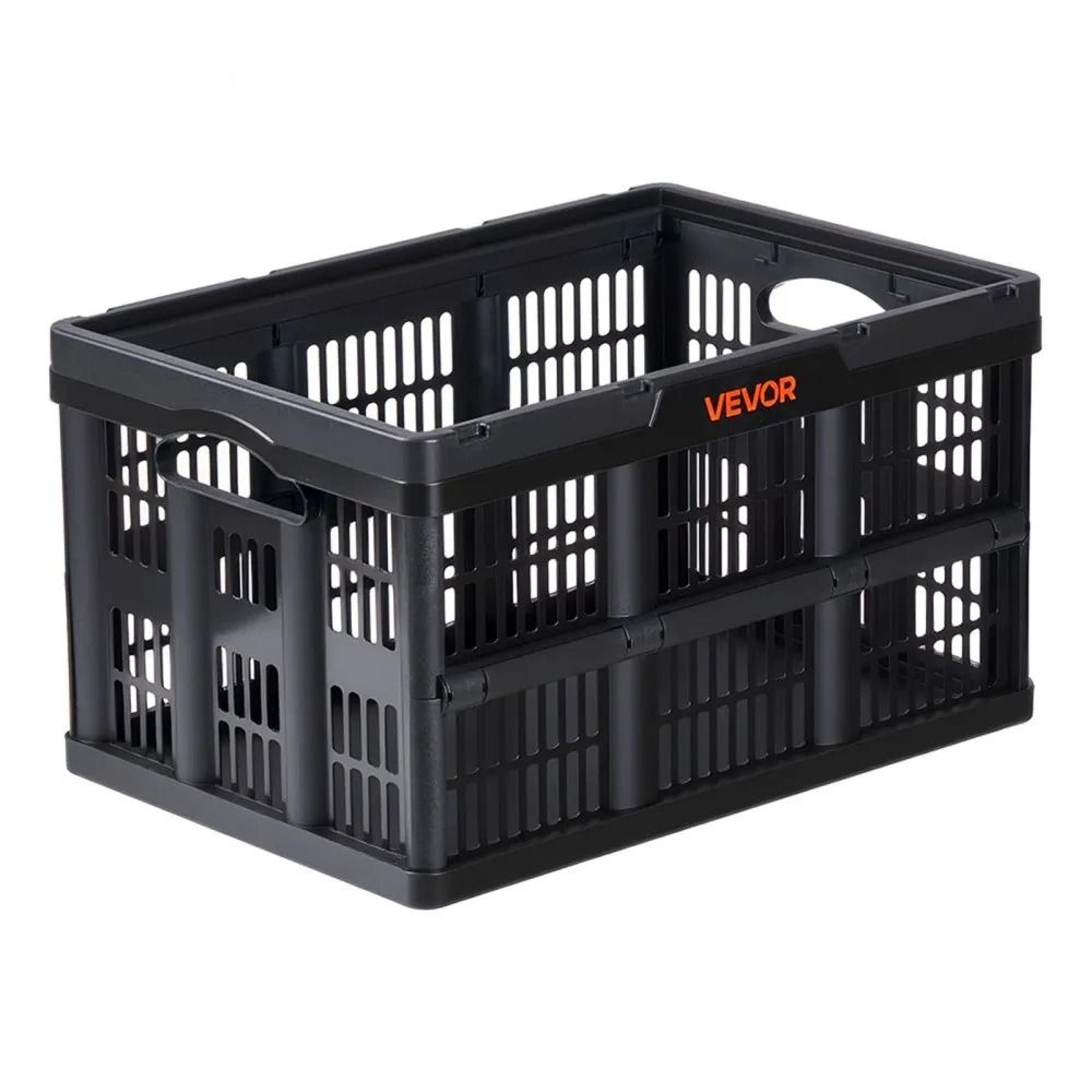 45L Collapsible Storage Bins 3 Pack Stackable Folding Storage Crates With Handles 8