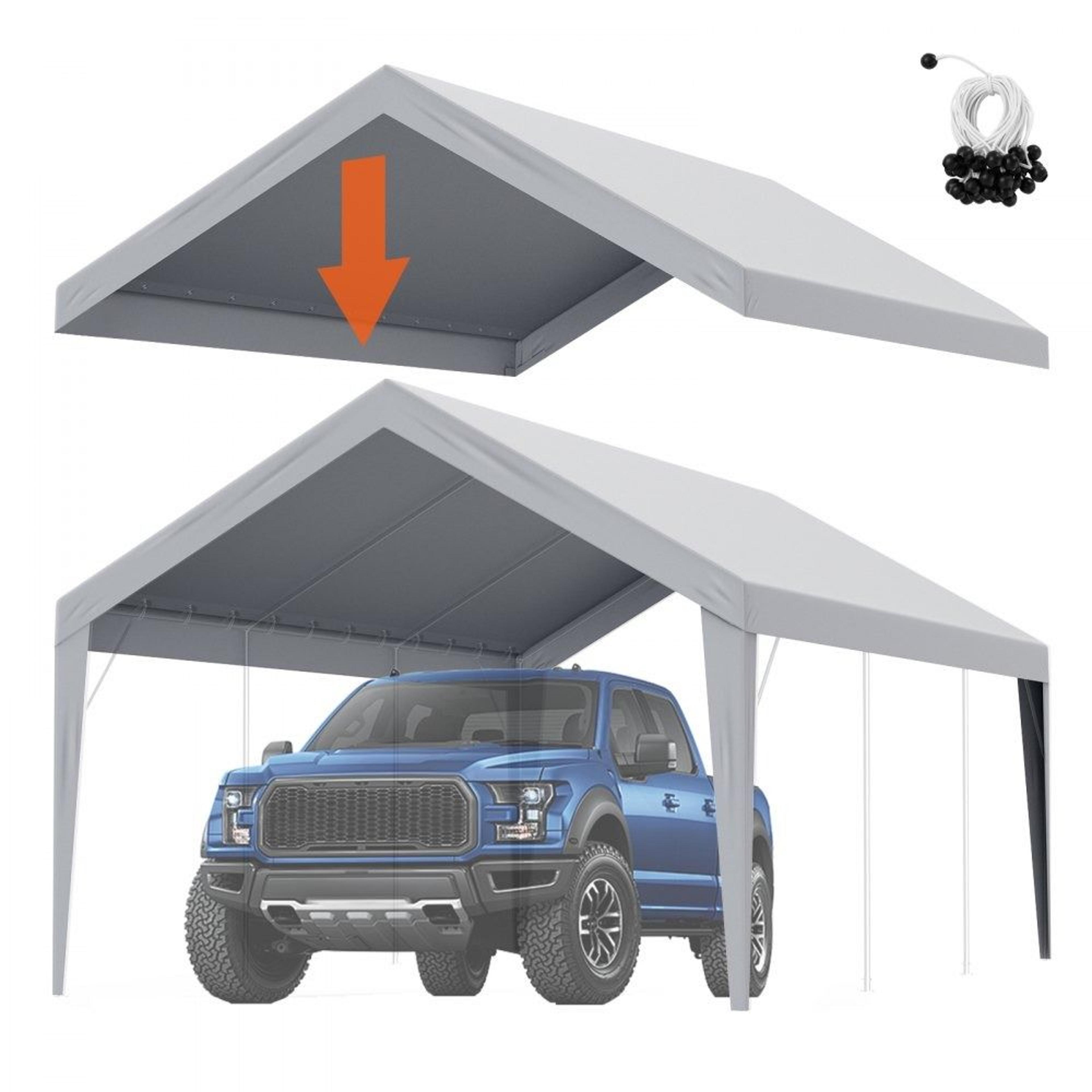 12x20 carport replacement canopy cover heavy duty waterproof garage tarp