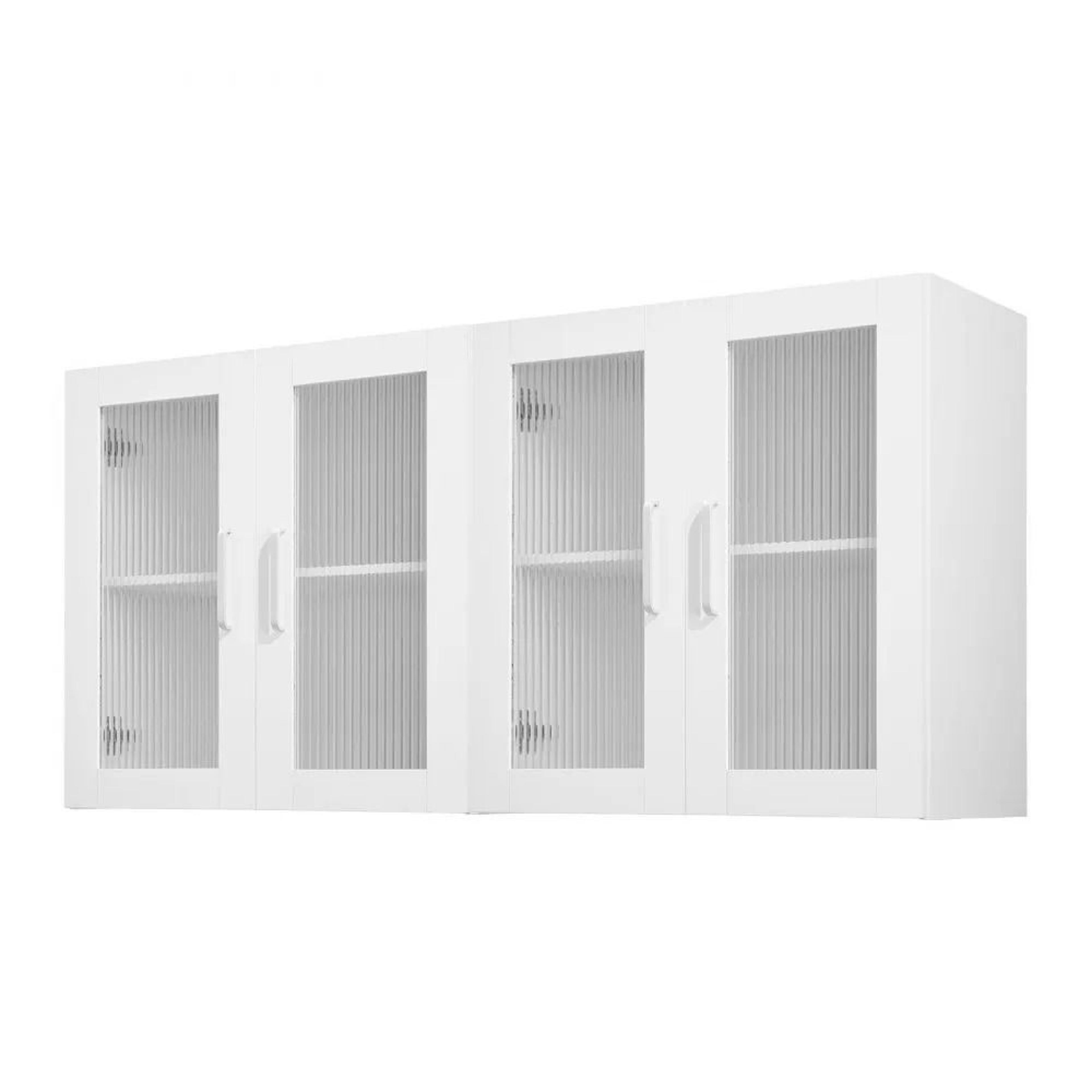 space saving laundry room wall cabinet set with adjustable shelves and soft close doors