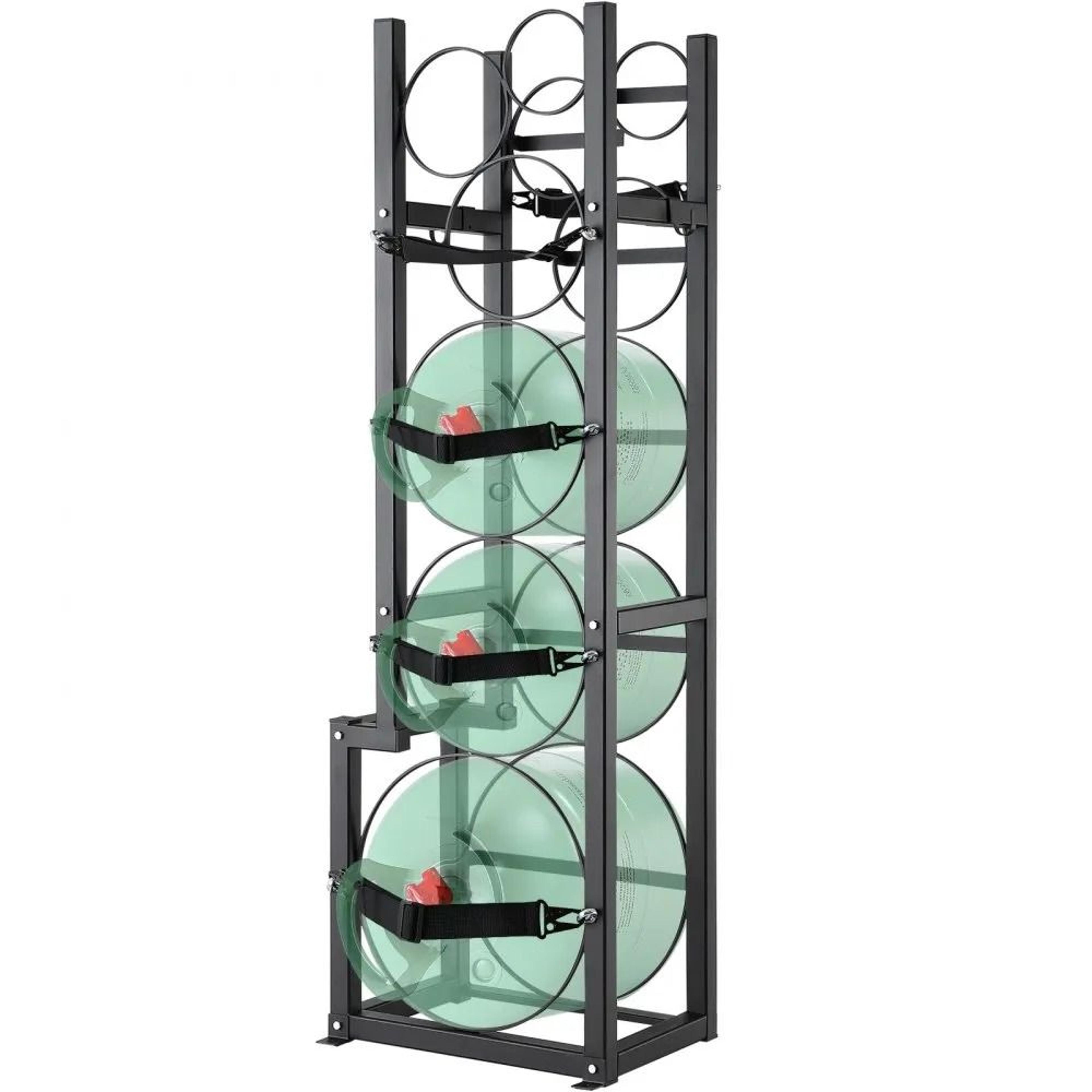heavy duty refrigerant tank rack and cylinder storage rack for 6 tanks