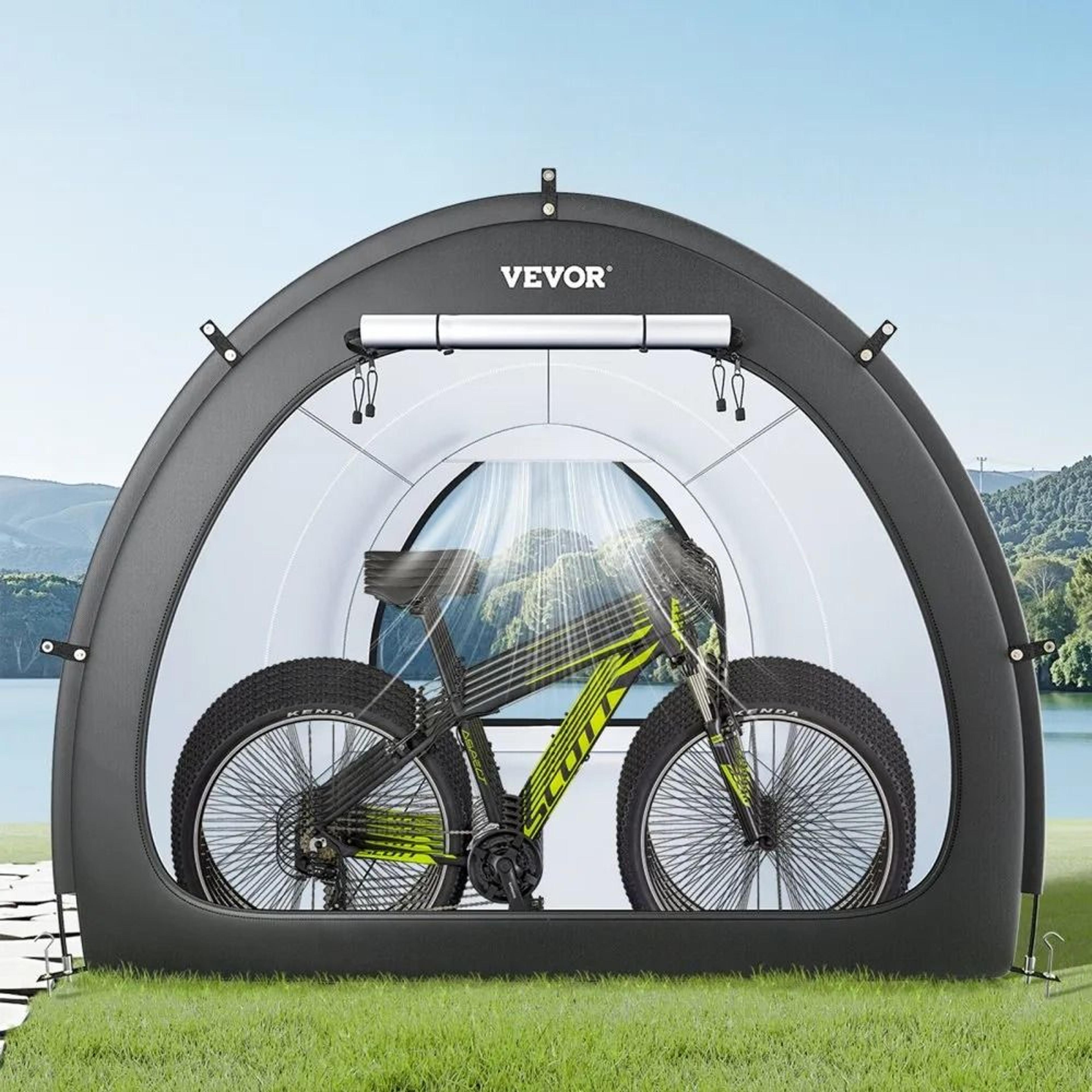 Bike Storage Tent For 5 Bikes Waterproof Outdoor Bike Storage Shelter With Ventilation 1