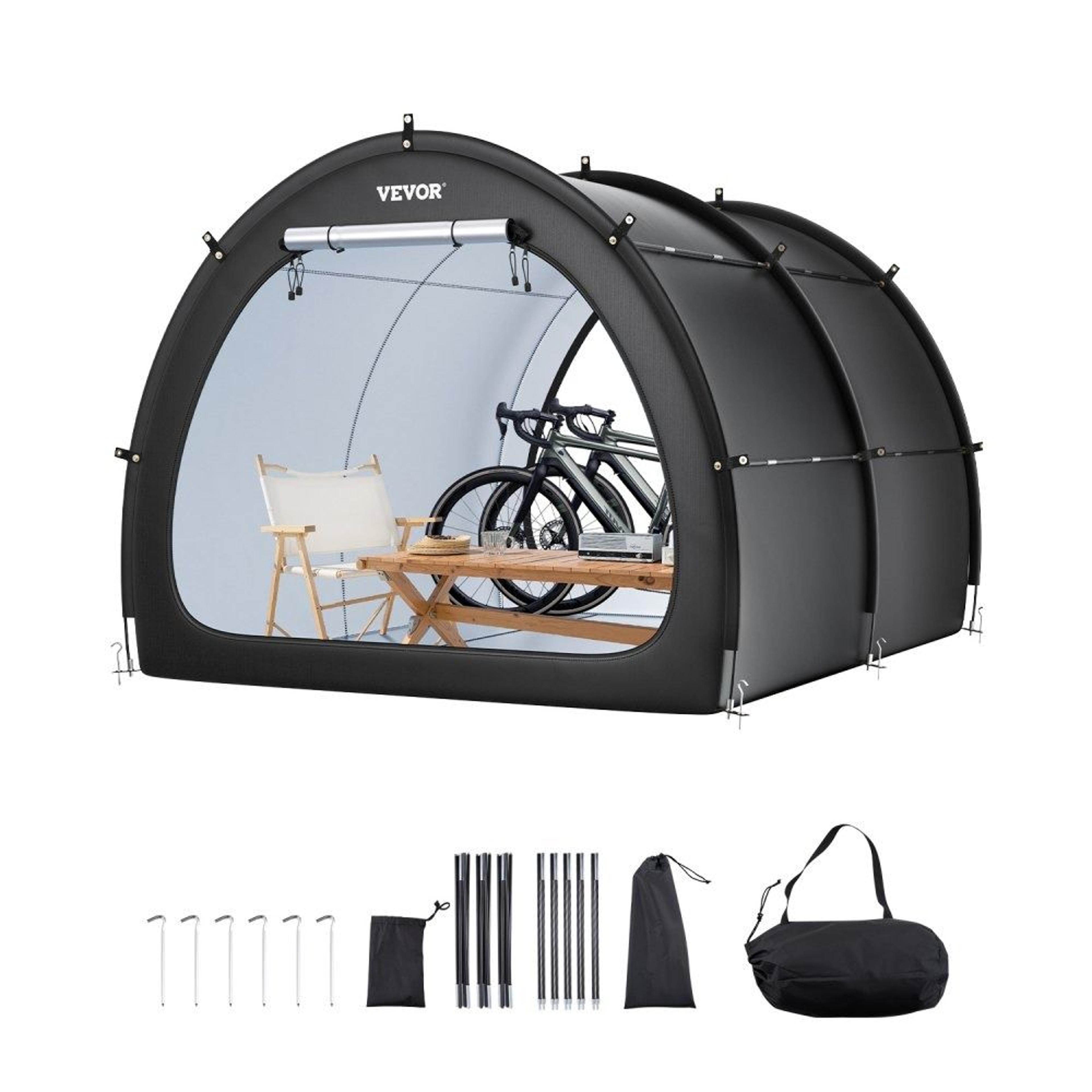 Bike Storage Tent For 5 Bikes Waterproof Outdoor Bike Storage Shelter With Ventilation 8