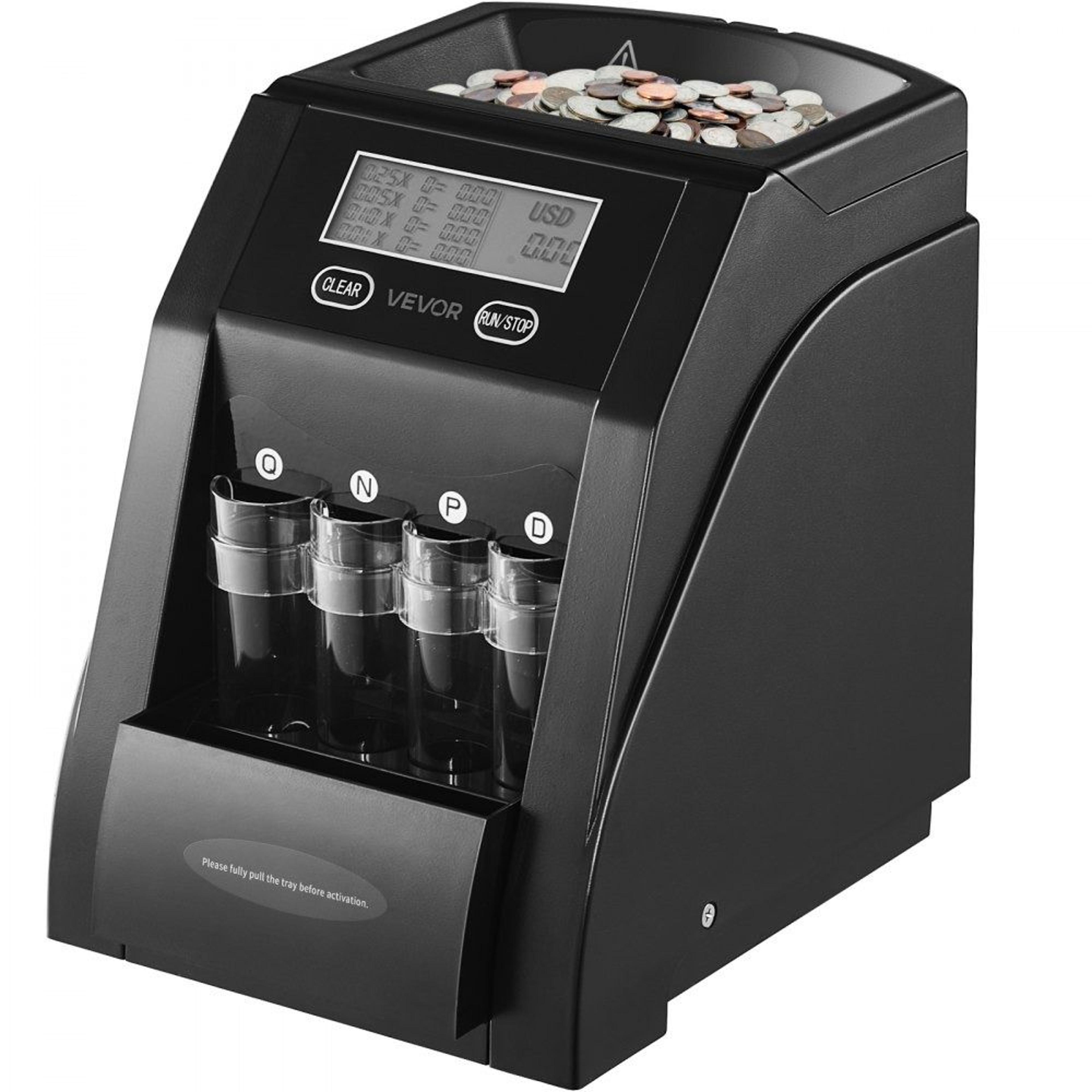 usd coin sorter and counter machine with lcd display 230 coins per minute