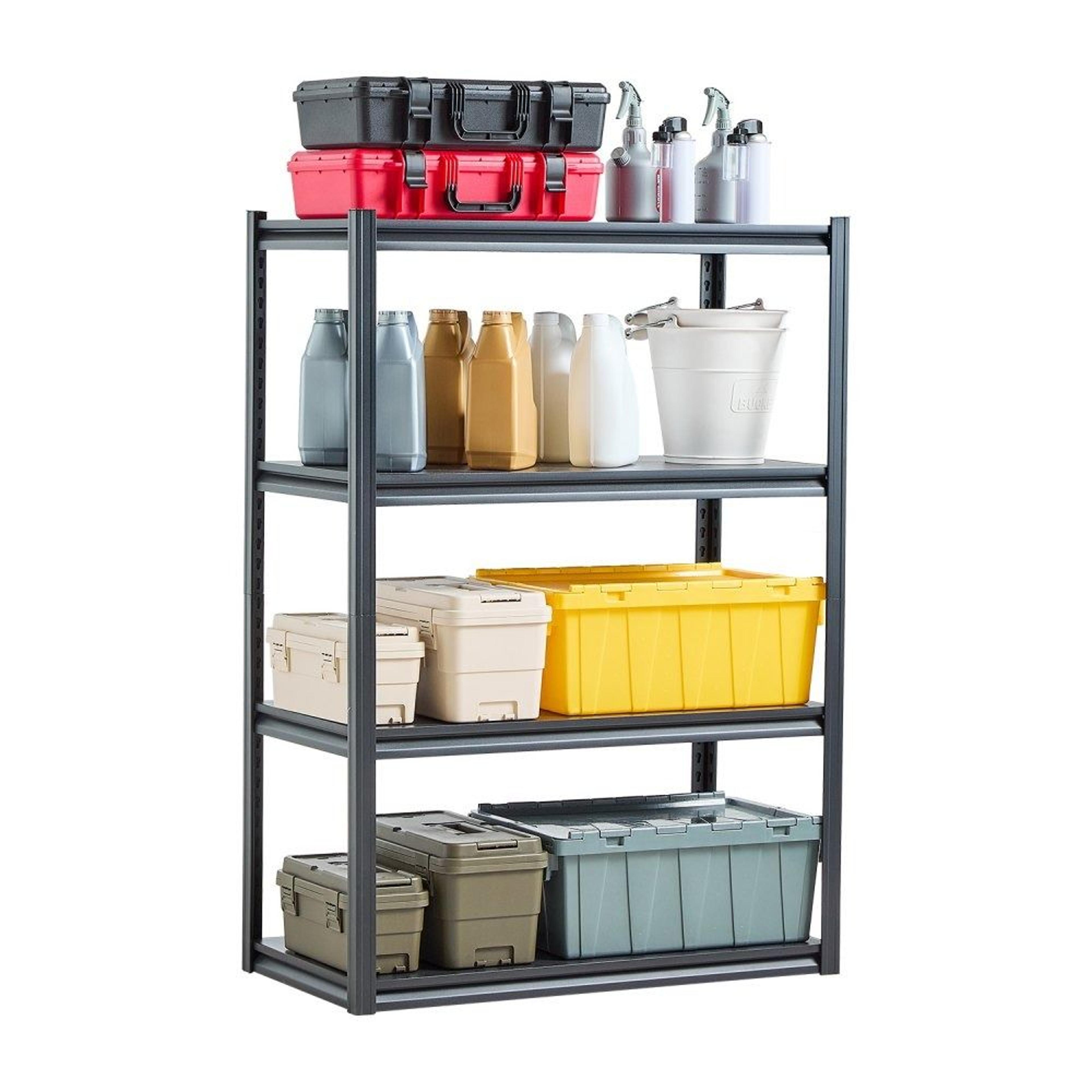 heavy duty garage shelving 2400 lbs adjustable metal storage shelves